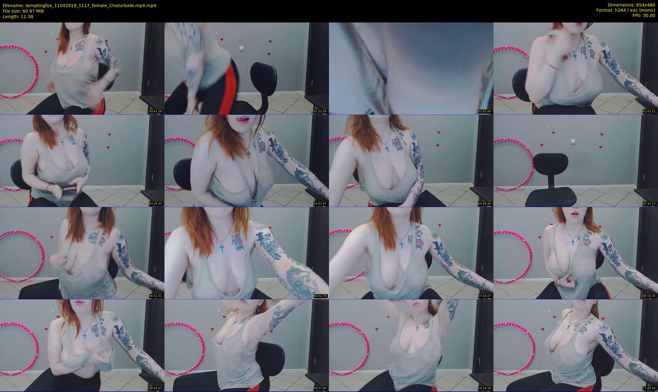 temptingfox — 12 minute Chaturbate female cam show recording, 480p, Apr 11, 2019