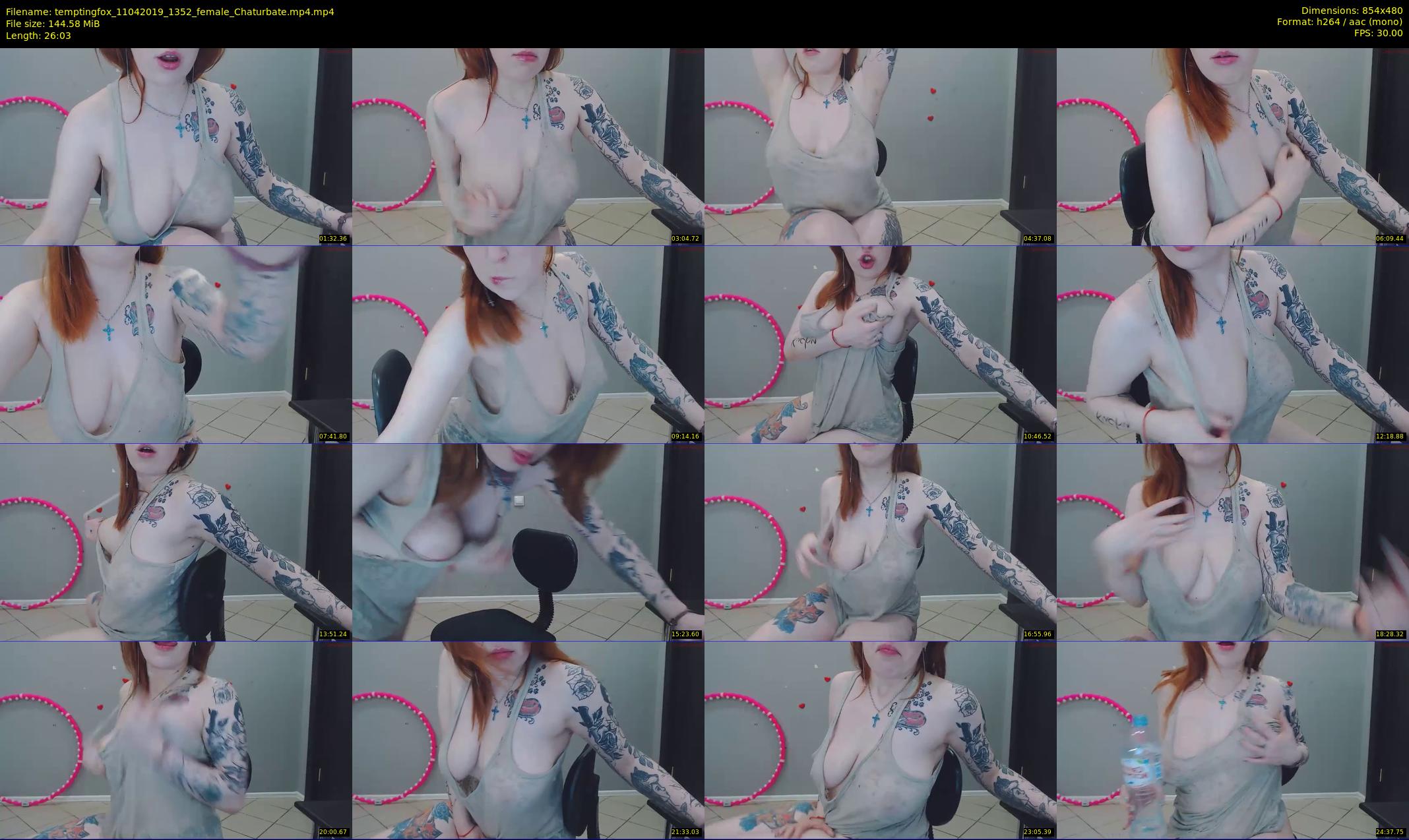 temptingfox — 27 minute Chaturbate female cam show recording, 480p, Apr 11, 2019