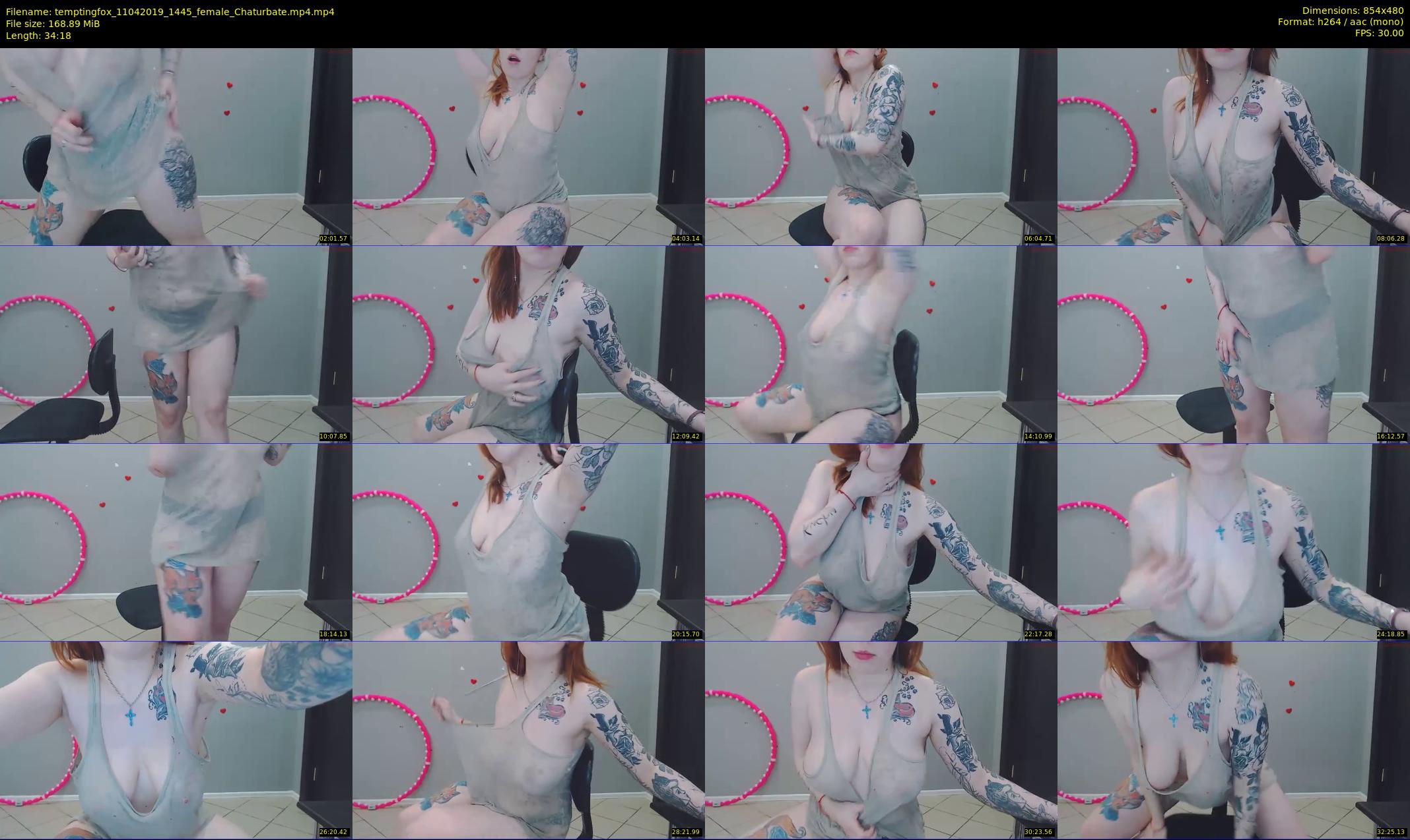 temptingfox — 35 minute Chaturbate female cam show recording, 480p, Apr 11, 2019