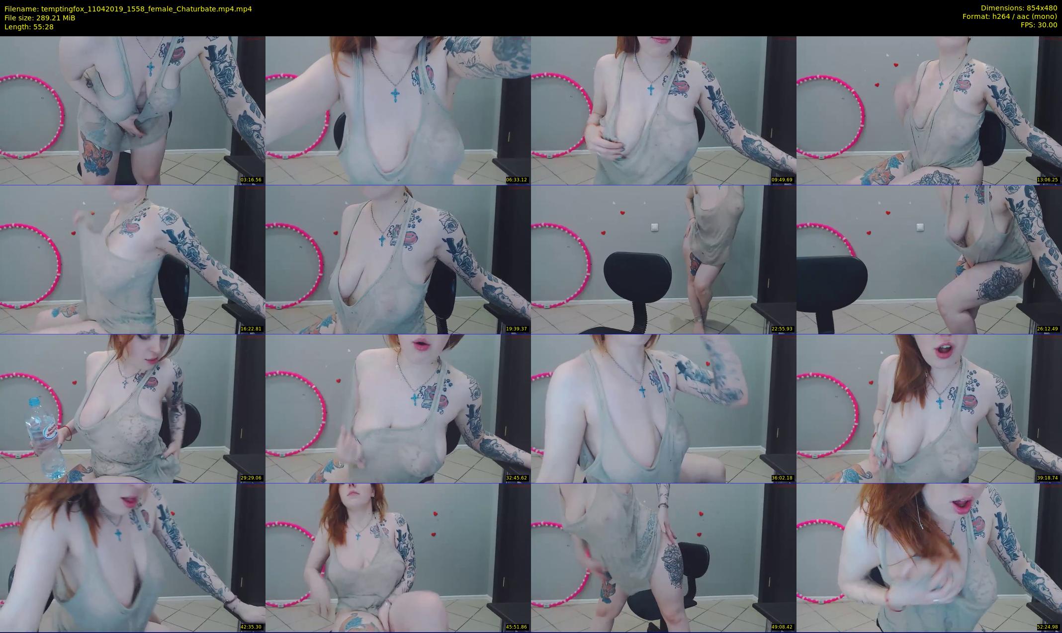 temptingfox — 56 minute Chaturbate female cam show recording, 480p, Apr 11, 2019