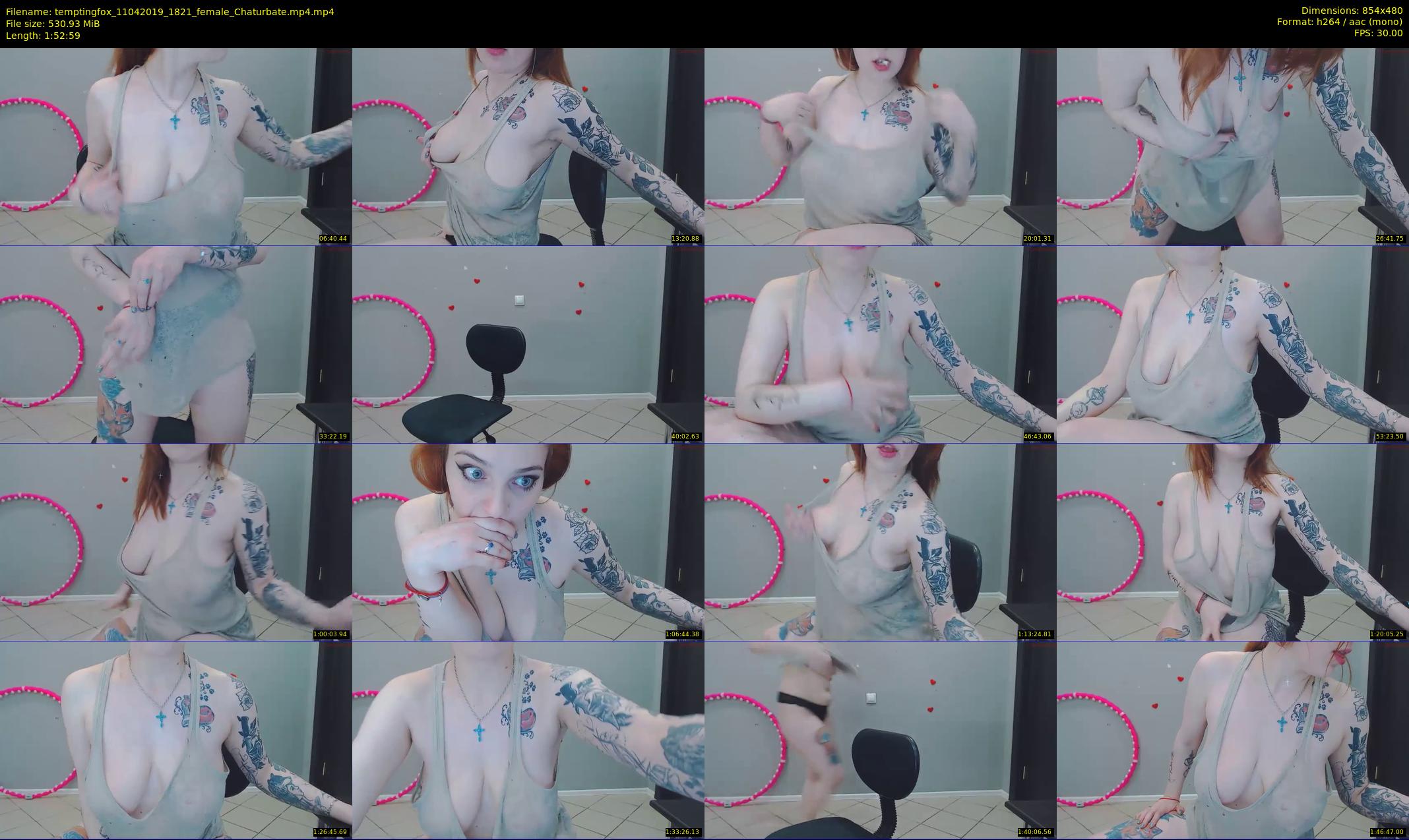 temptingfox — 113 minute Chaturbate female cam show recording, 480p, Apr 11, 2019