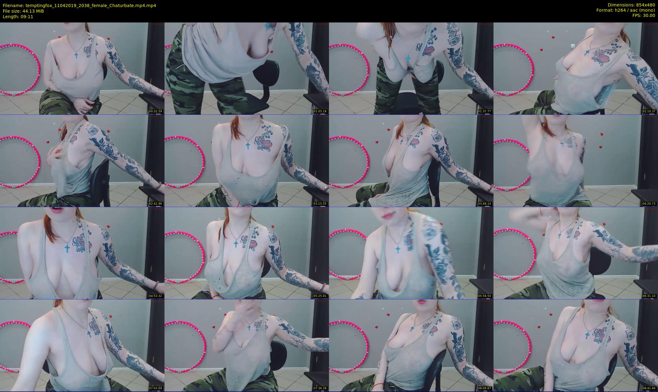 temptingfox — 10 minute Chaturbate female cam show recording, 480p, Apr 11, 2019
