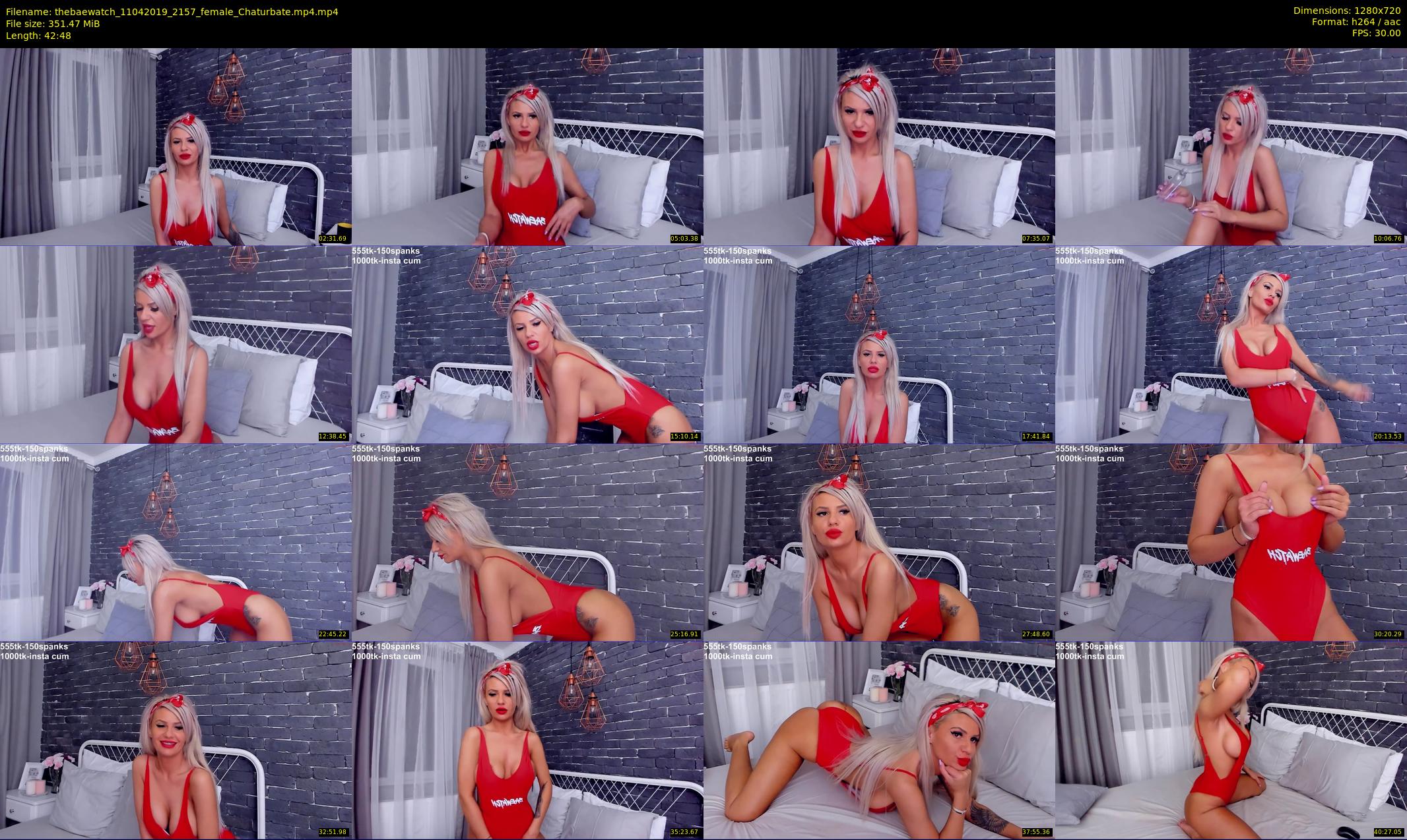 thebaewatch — 43 minute Chaturbate female cam show recording, 720p, Apr 11, 2019