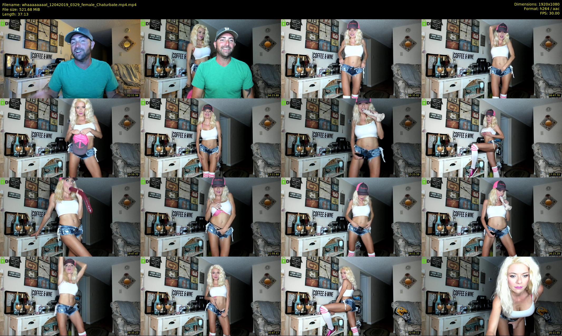 whaaaaaaaat — 38 minute Chaturbate couple cam show recording, 1080p, Apr 12, 2019