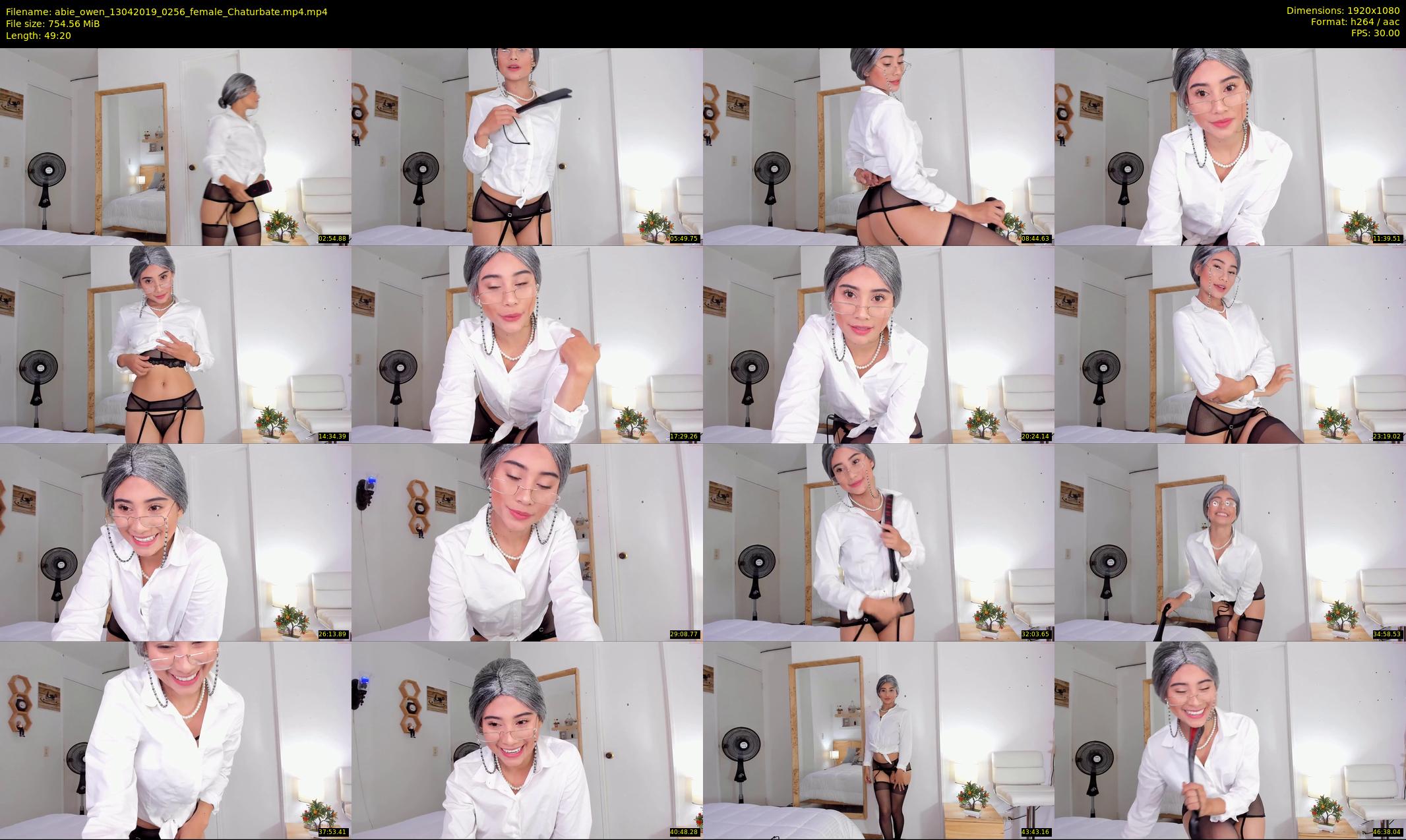 abie_owen — 50 minute Chaturbate female cam show recording, 1080p, Apr 13, 2019