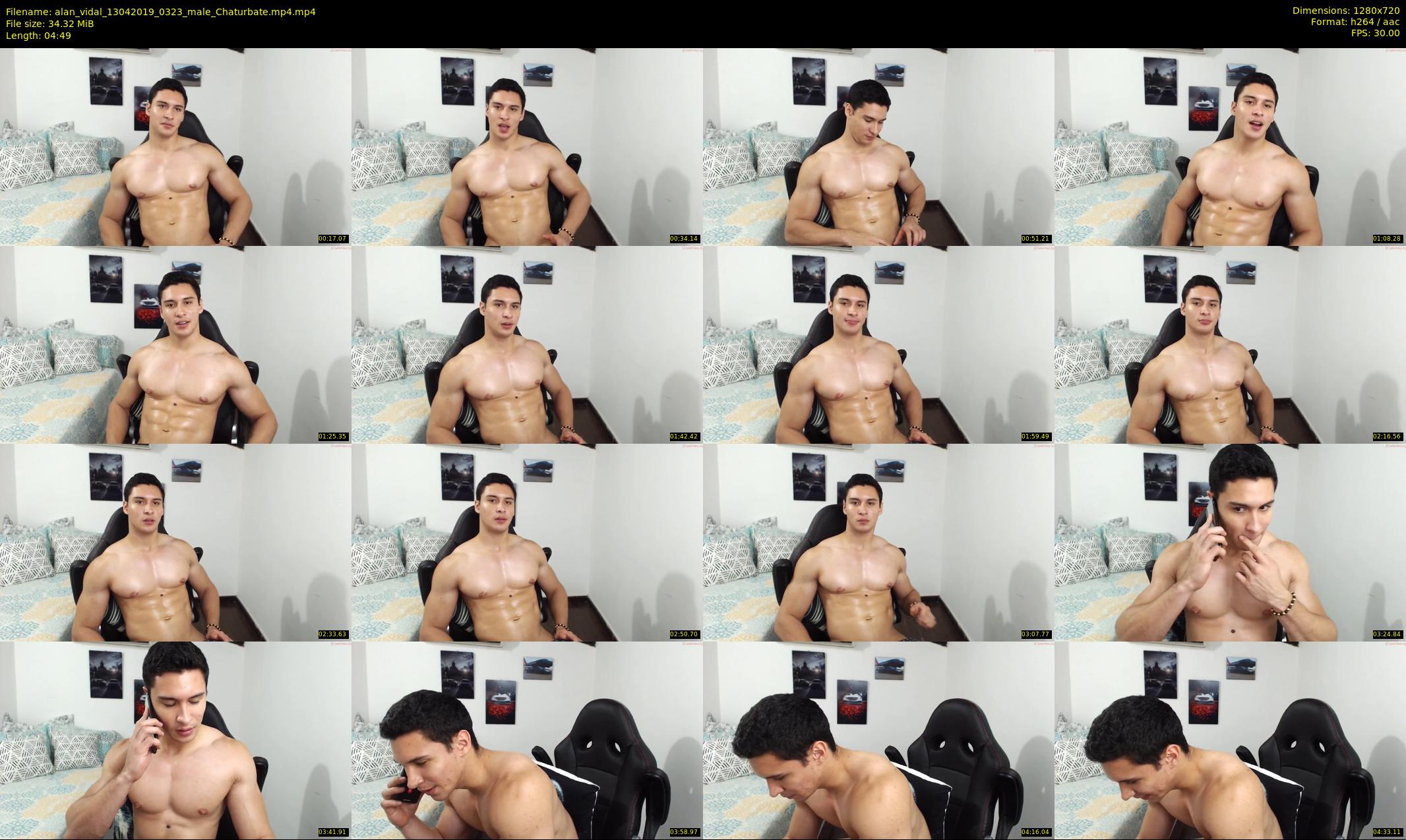 alan_vidal — 5 minute Chaturbate male cam show recording, 720p, Apr 13, 2019