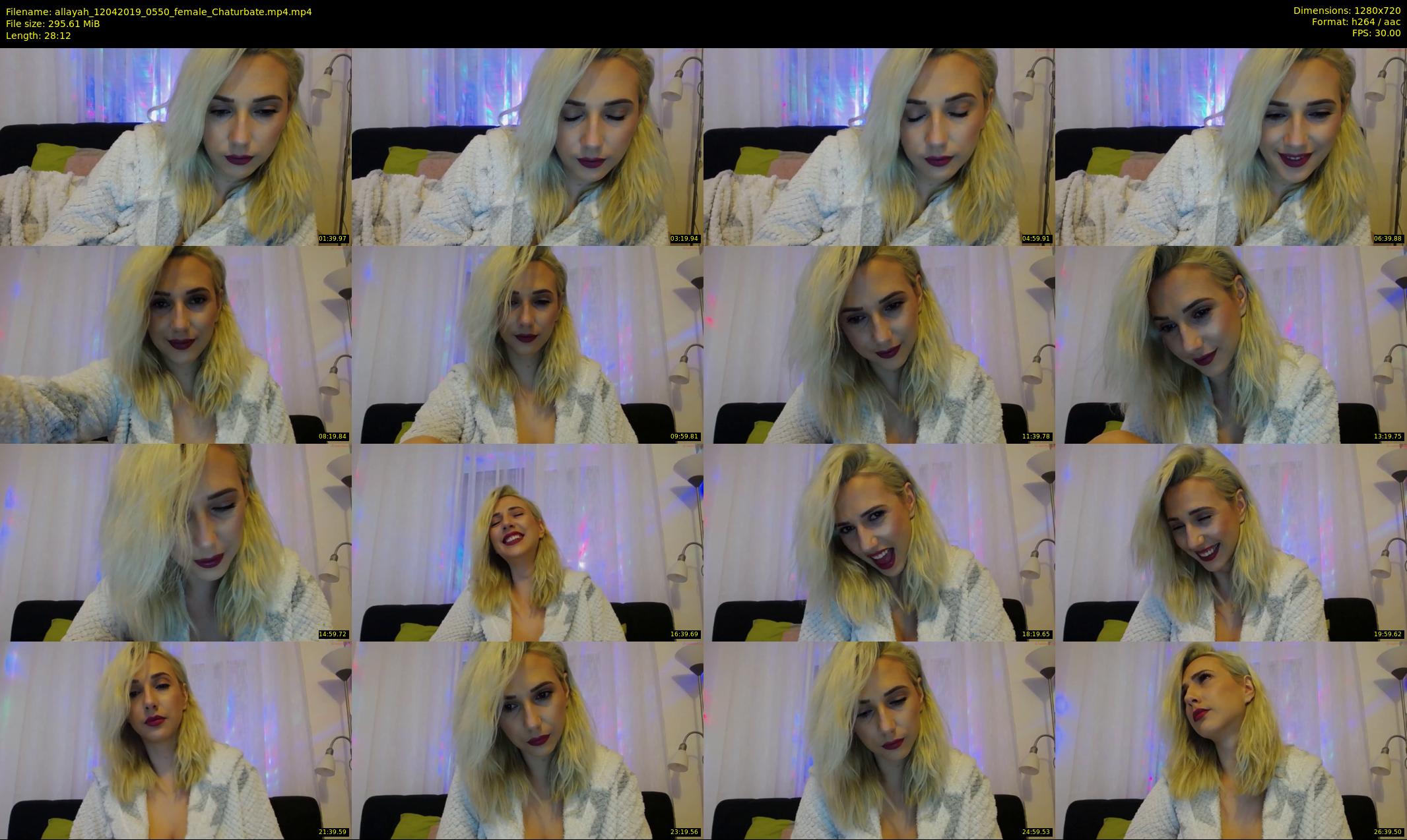 allayah — 29 minute Chaturbate female cam show recording, 720p, Apr 12, 2019