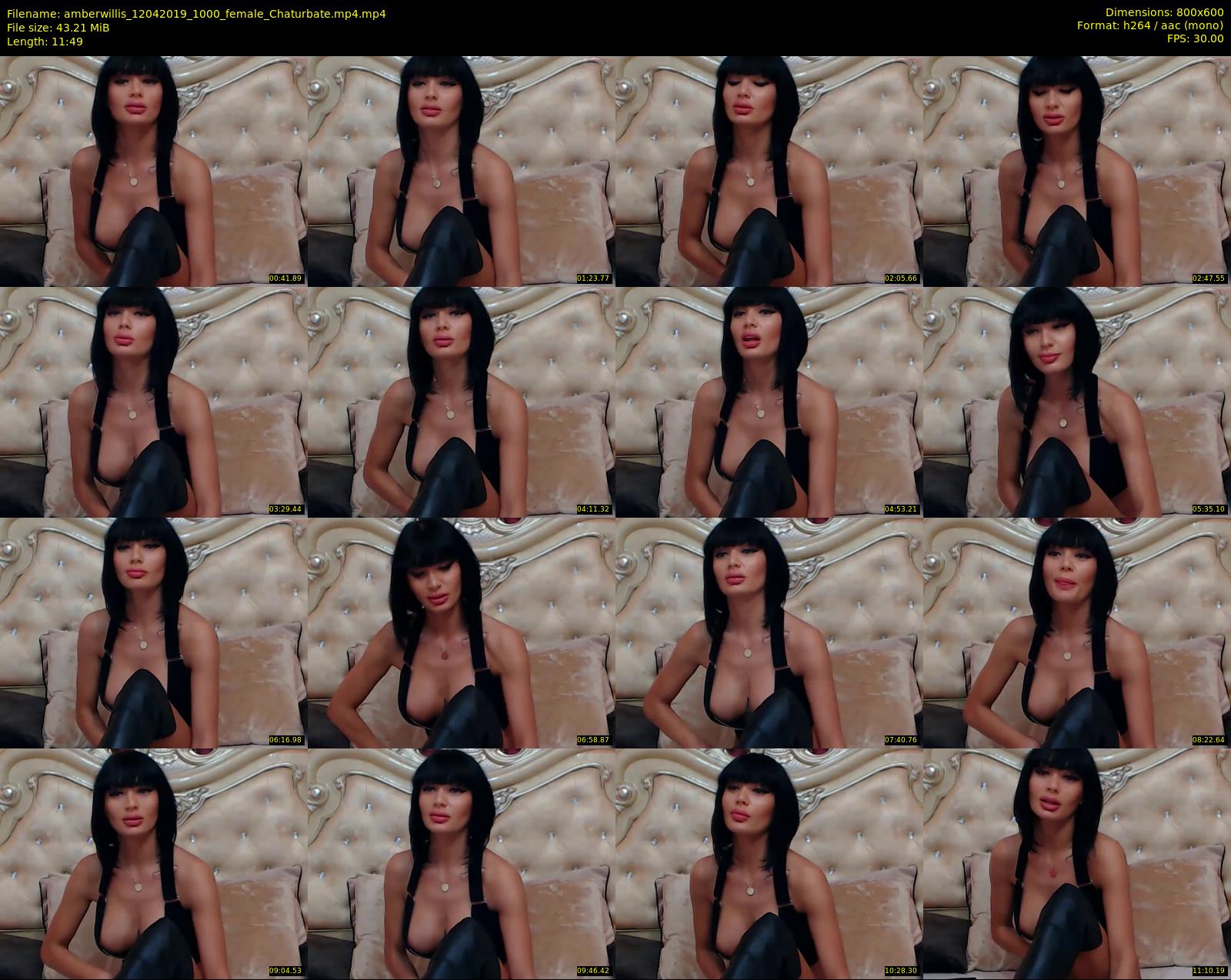 amberwillis — 12 minute Chaturbate female cam show recording, 480p, Apr 12, 2019