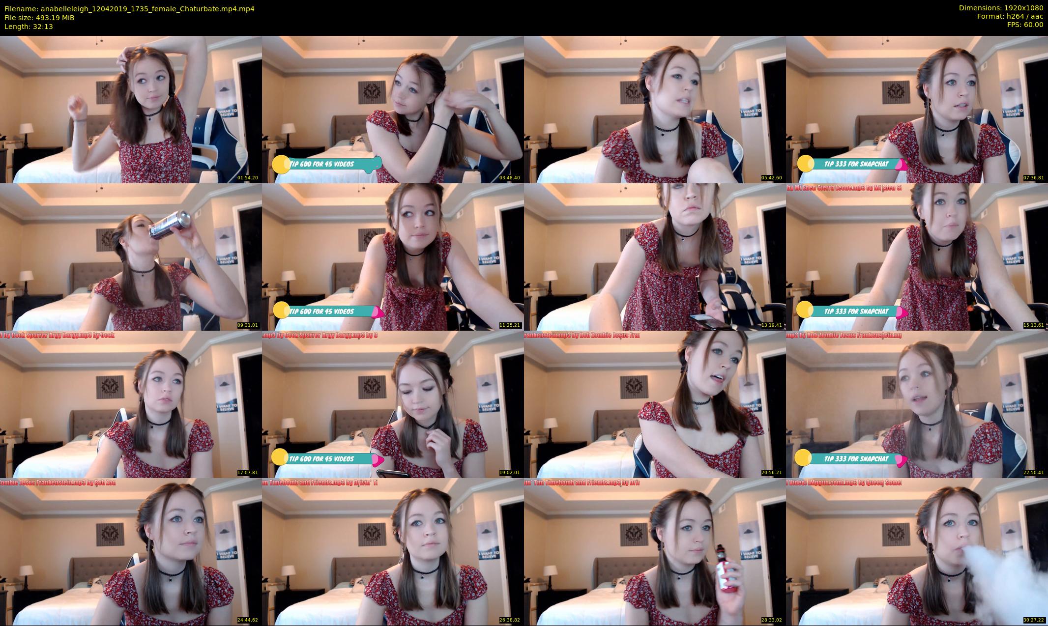 anabelleleigh — 33 minute Chaturbate female cam show recording, 1080p, Apr 12, 2019