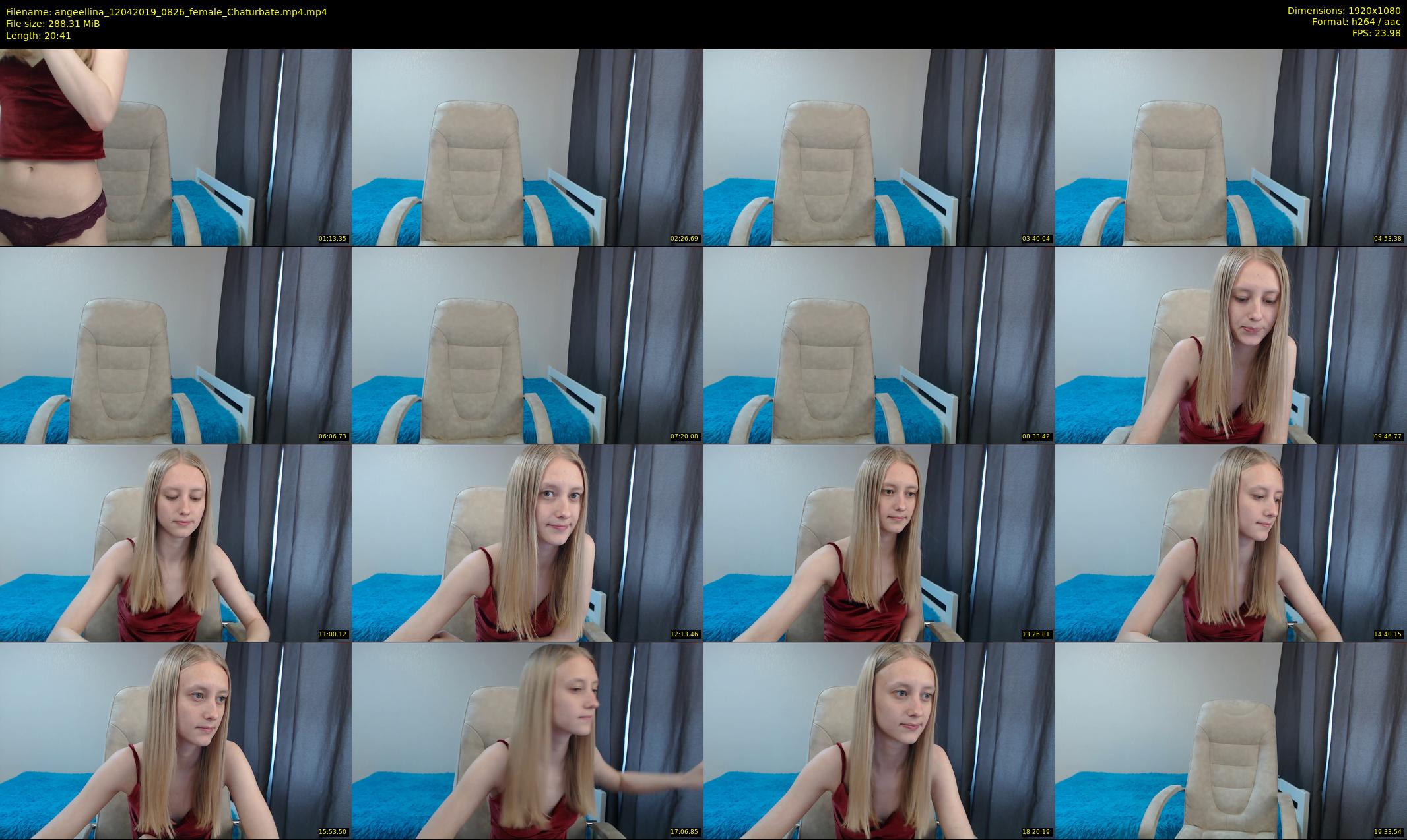 angeellina — 21 minute Chaturbate female cam show recording, 1080p, Apr 12, 2019