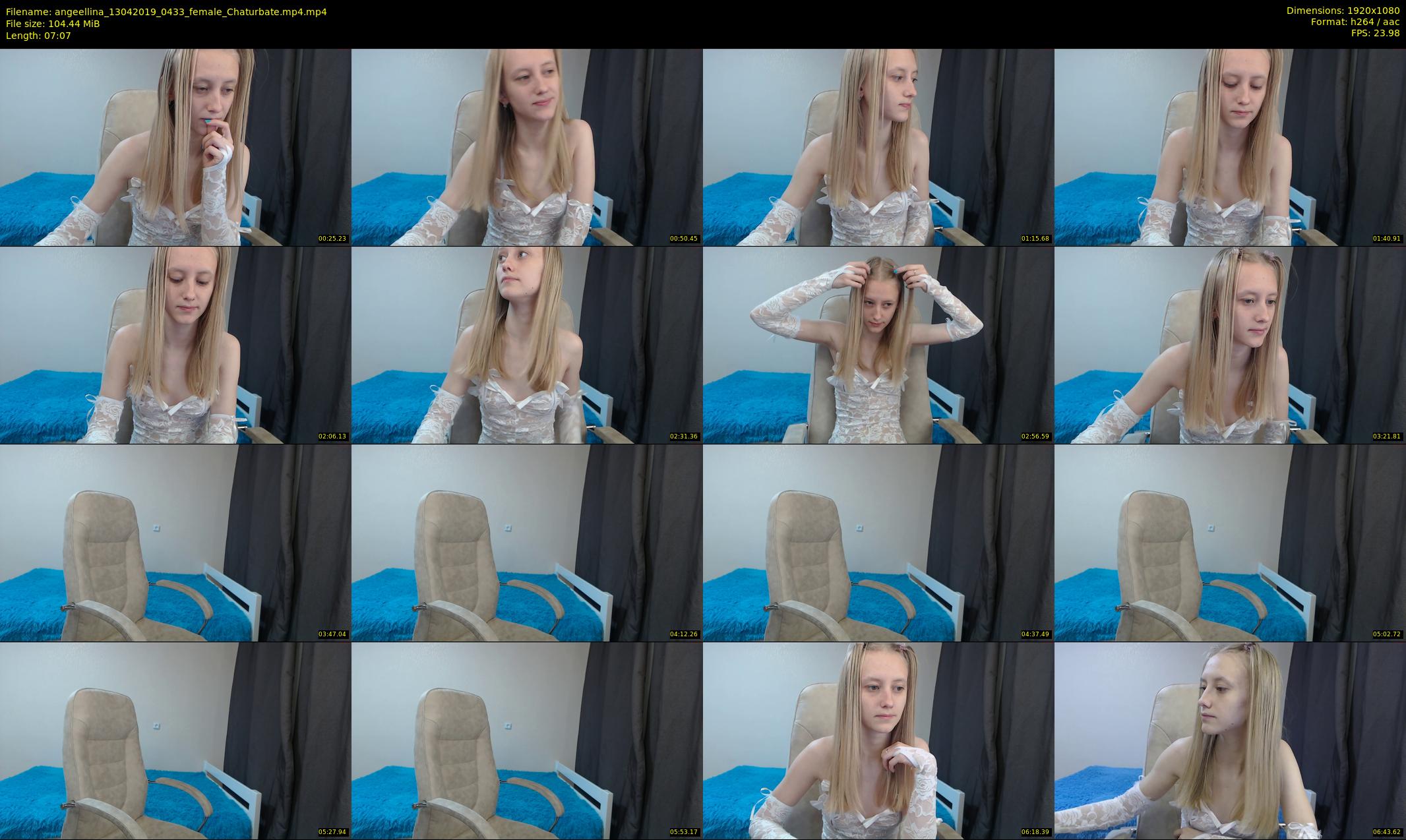 angeellina — 8 minute Chaturbate female cam show recording, 1080p, Apr 13, 2019