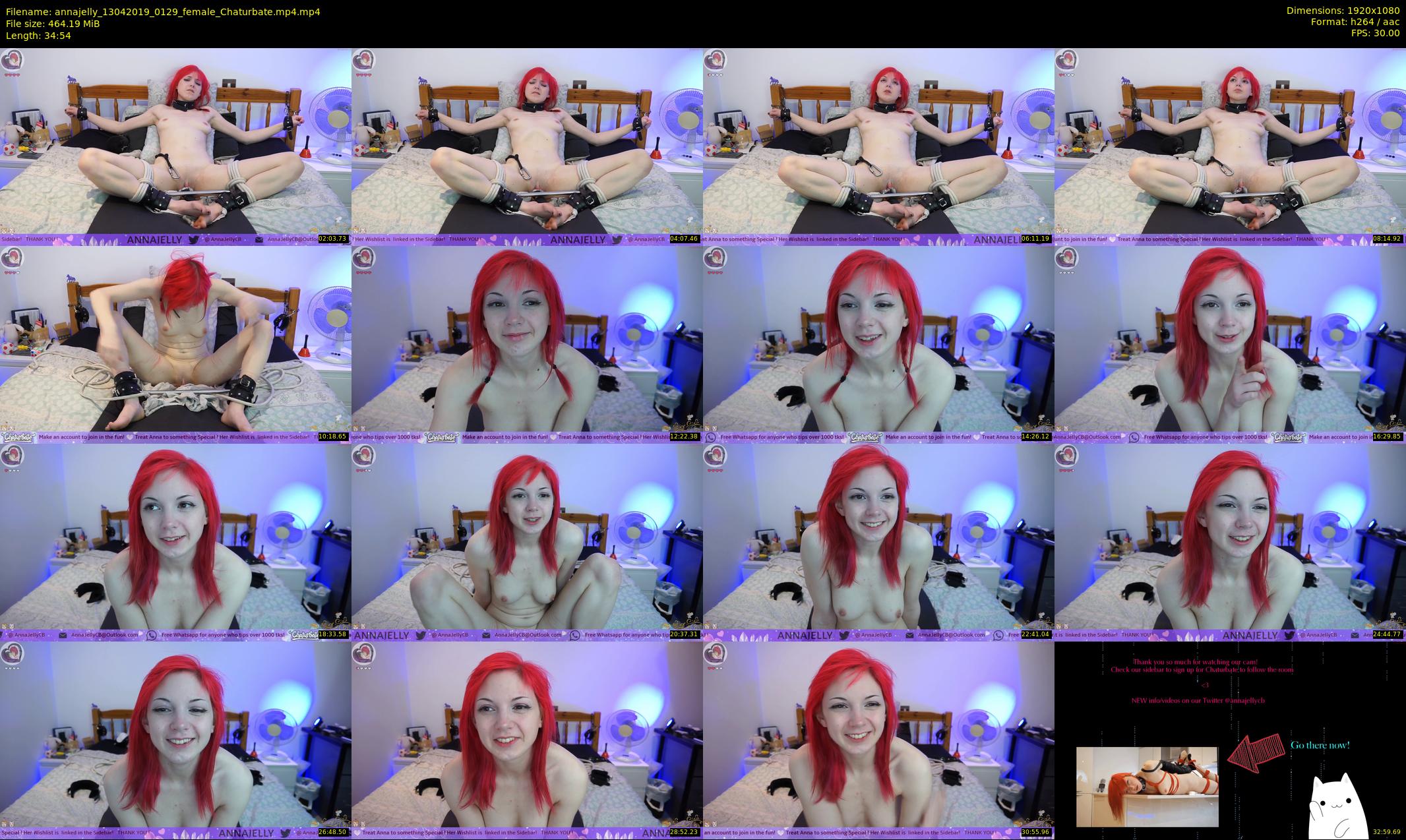 annajelly — 35 minute Chaturbate couple cam show recording, 1080p, Apr 13, 2019