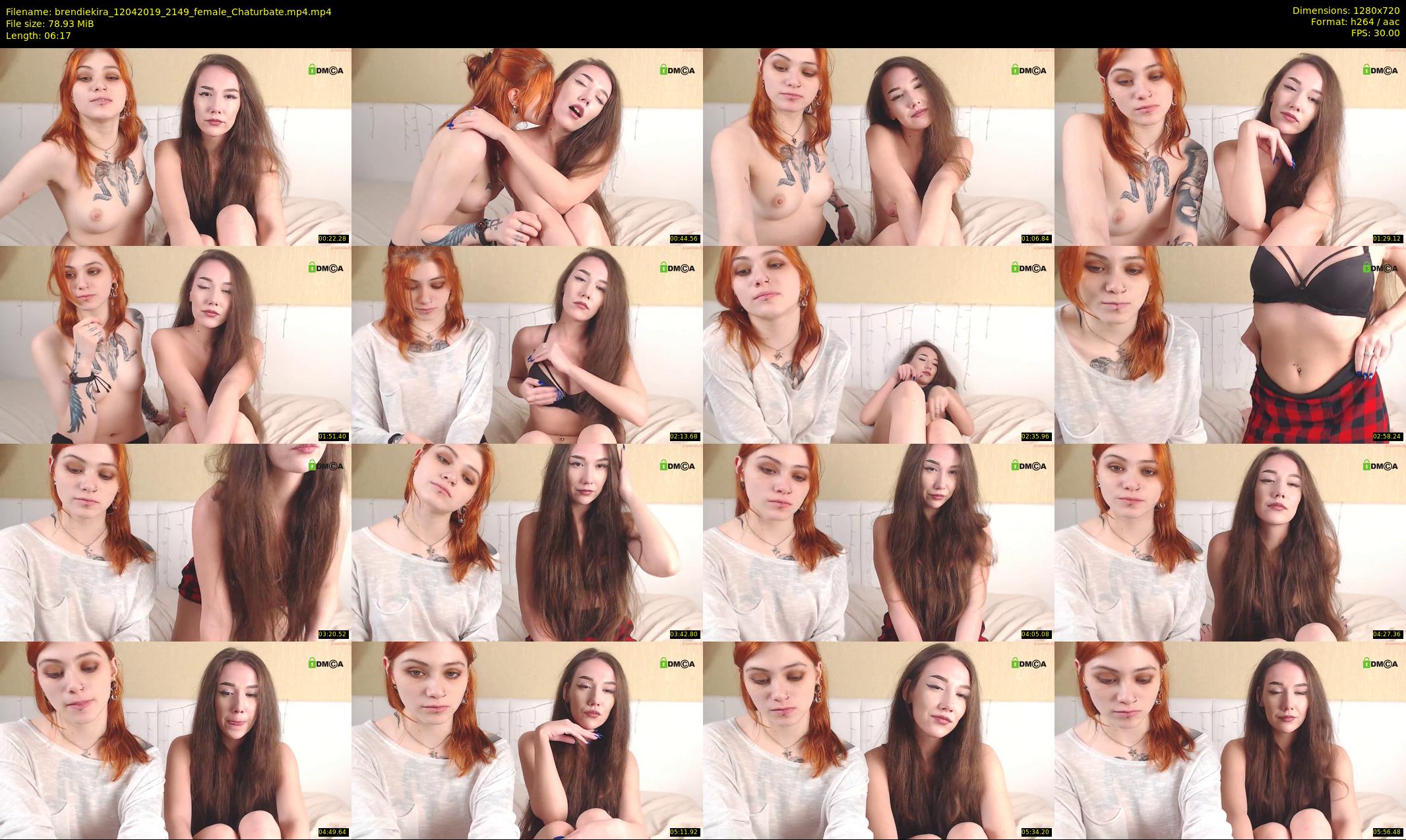 brendiekira — 7 minute Chaturbate couple cam show recording, 720p, Apr 12, 2019