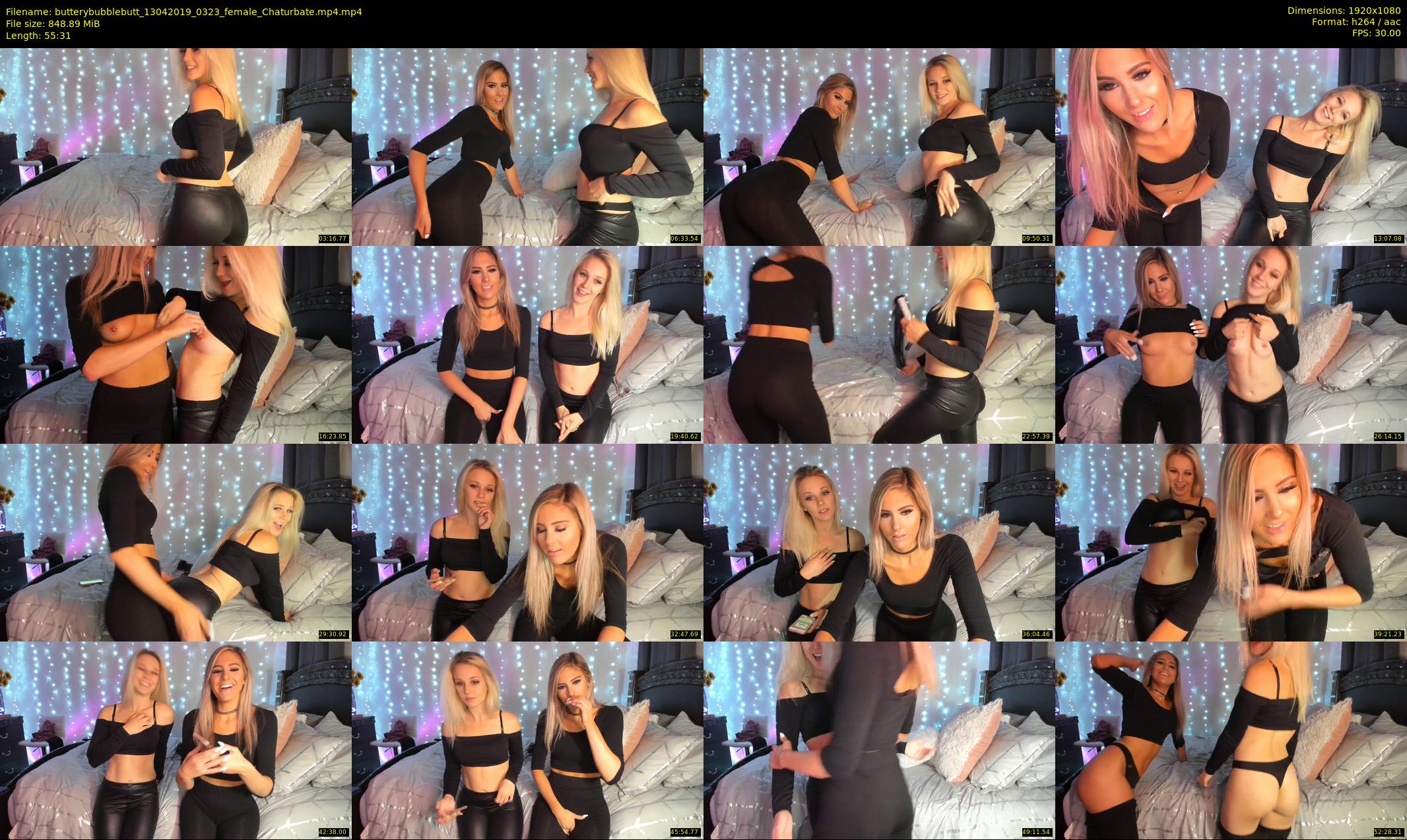butterybubblebutt — 56 minute Chaturbate couple cam show recording, 1080p, Apr 13, 2019