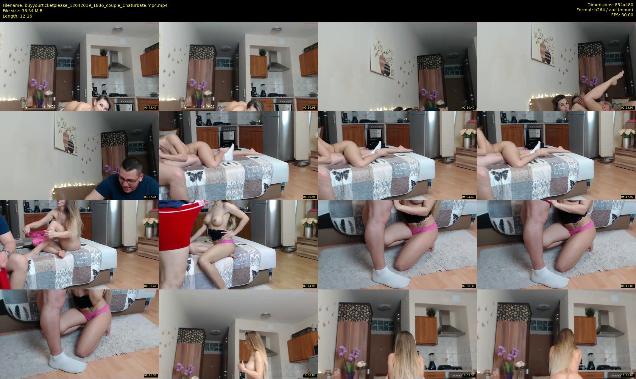 buyyourticketplease — 13 minute Chaturbate couple cam show recording, 480p, Apr 12, 2019
