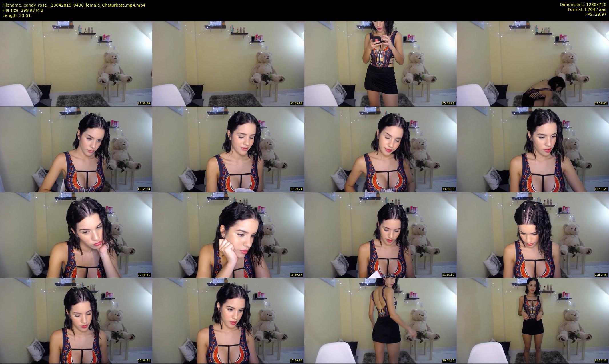 candy_rose_ — 34 minute Chaturbate female cam show recording, 720p, Apr 13, 2019
