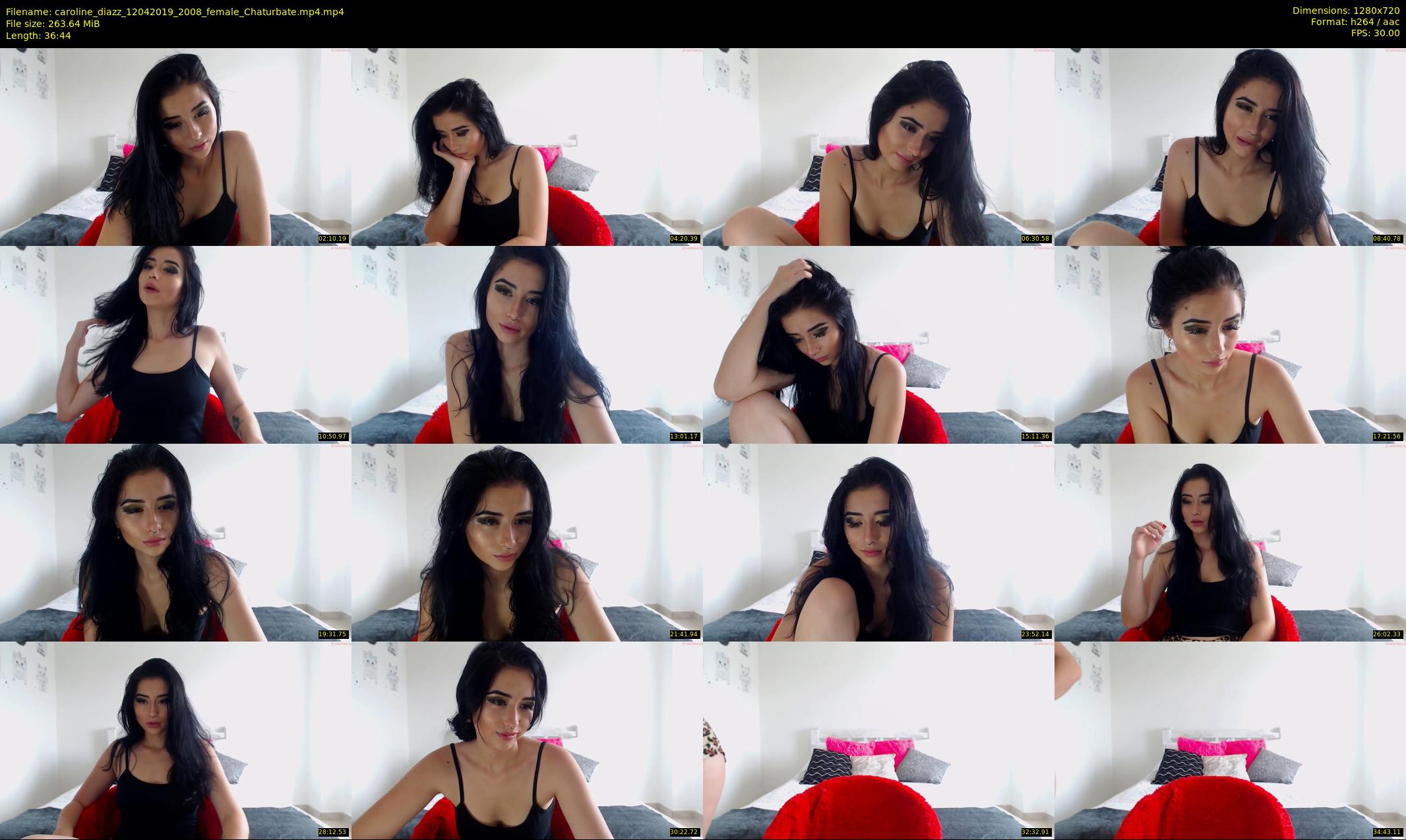 caroline_diazz — 37 minute Chaturbate female cam show recording, 720p, Apr 12, 2019