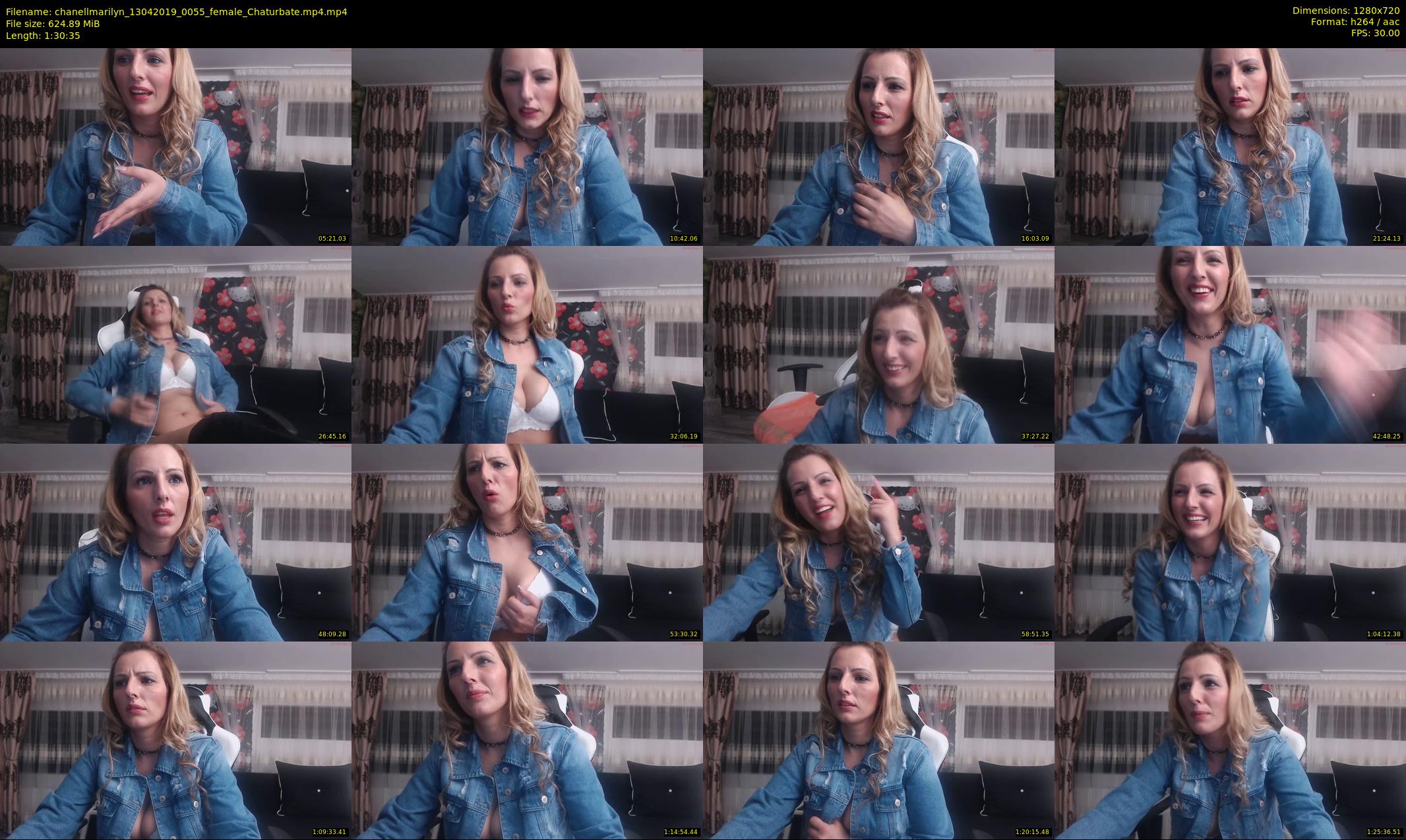 chanellmarilyn — 91 minute Chaturbate female cam show recording, 720p, Apr 13, 2019