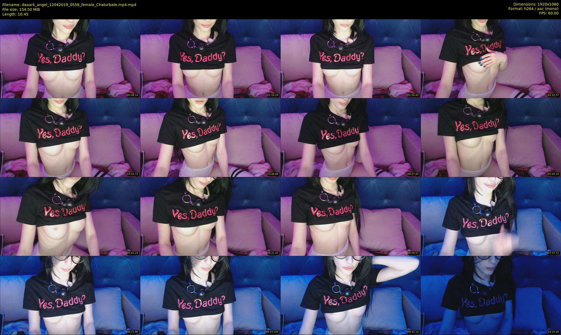 daaark_angel — 11 minute Chaturbate female cam show recording, 1080p, Apr 12, 2019