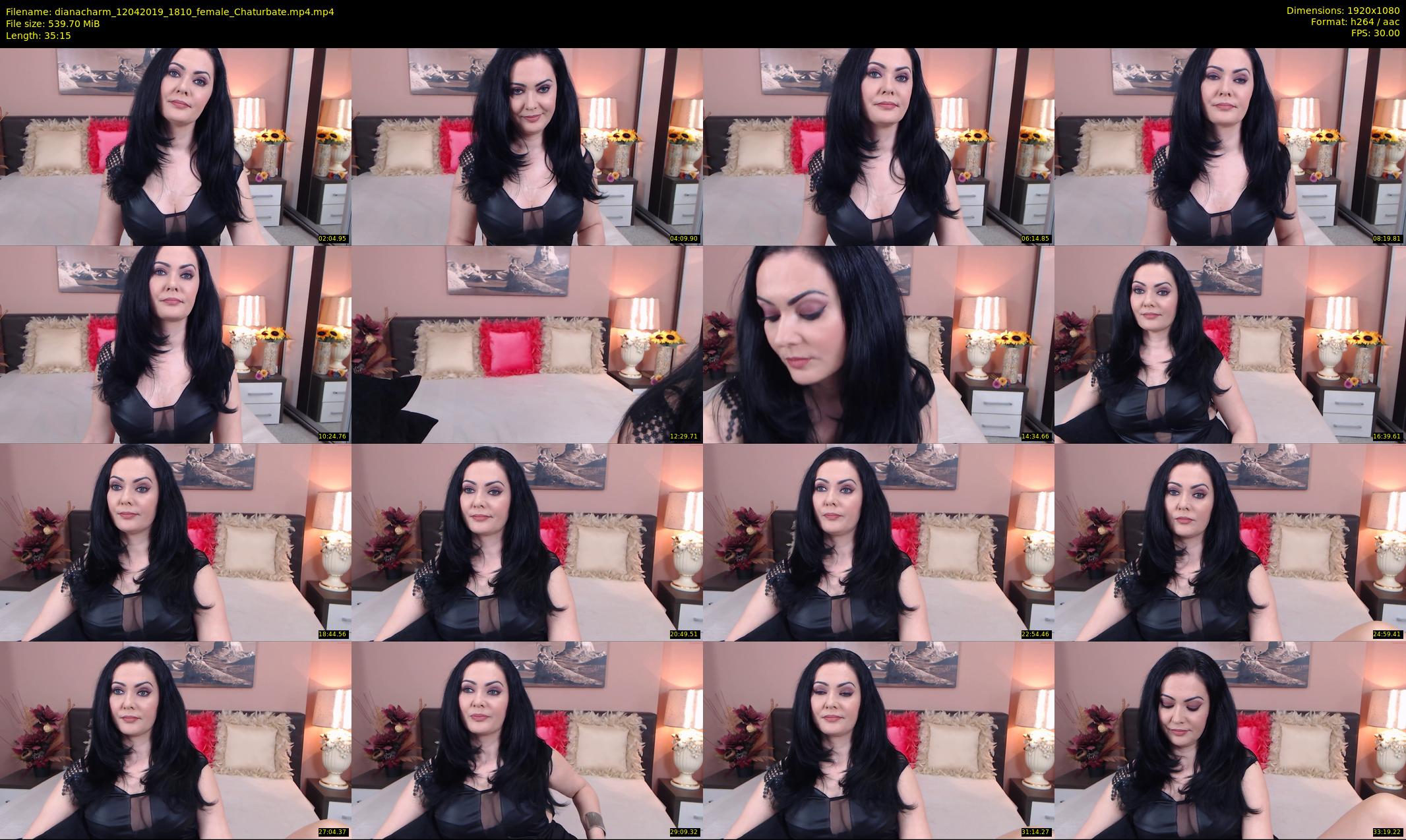 dianacharm — 36 minute Chaturbate female cam show recording, 1080p, Apr 12, 2019