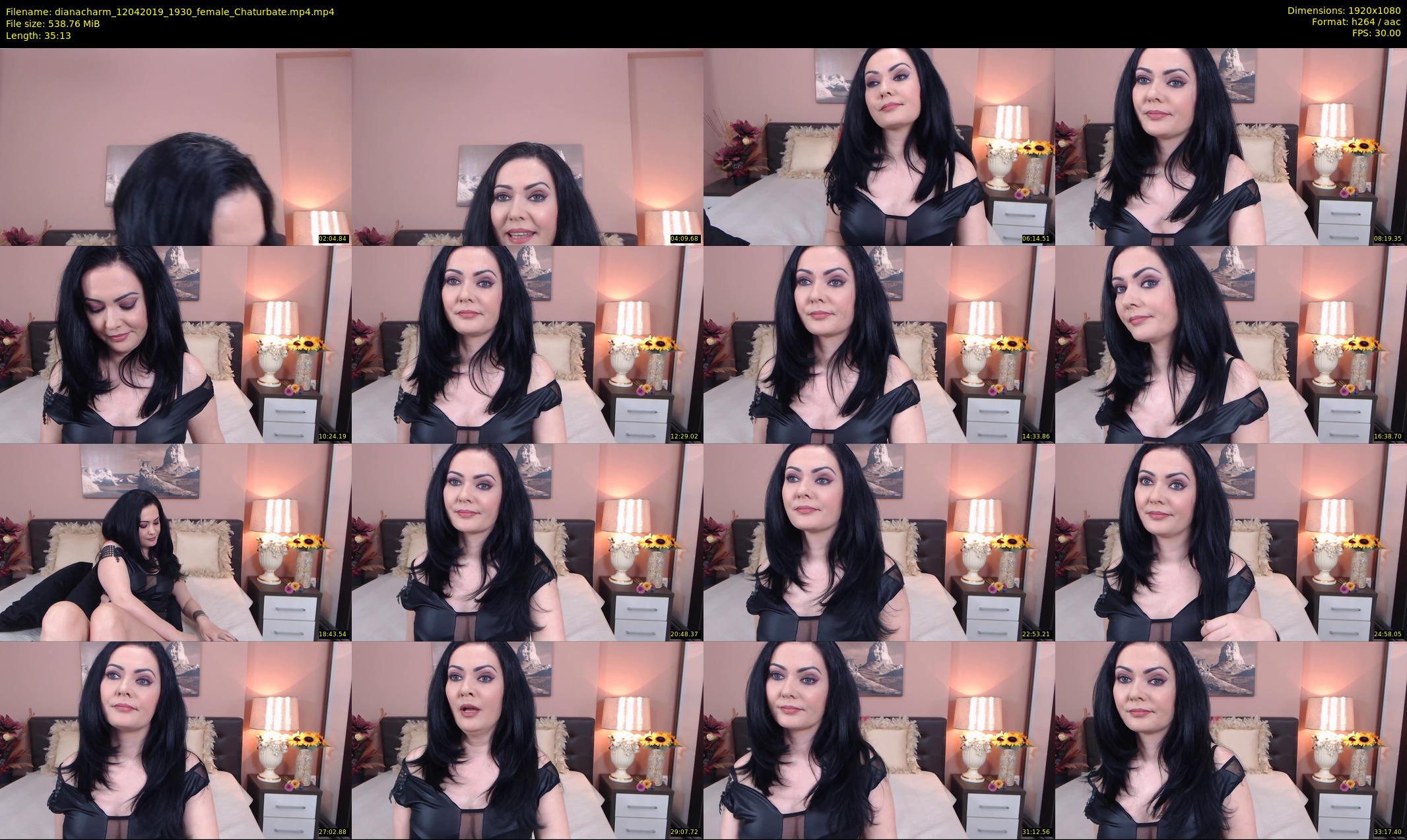dianacharm — 36 minute Chaturbate female cam show recording, 1080p, Apr 12, 2019