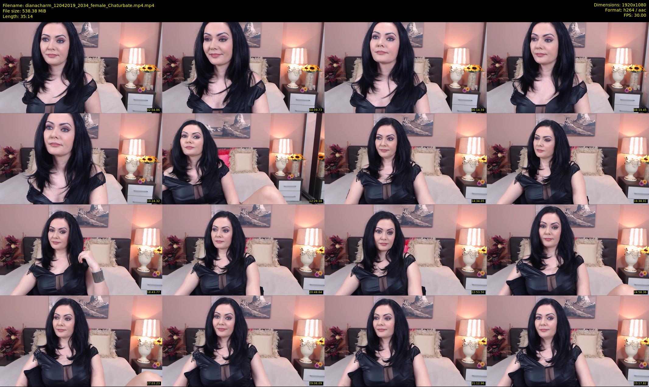 dianacharm — 36 minute Chaturbate female cam show recording, 1080p, Apr 12, 2019