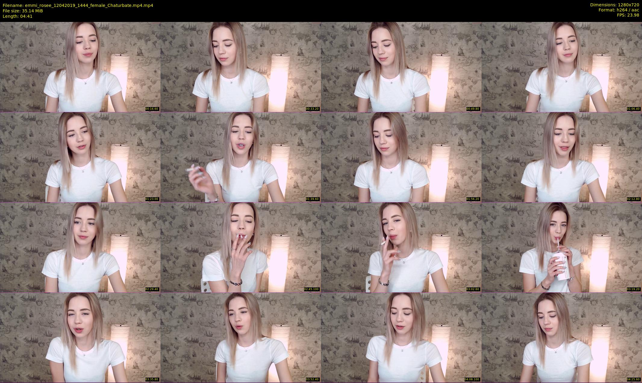 emmi_rosee — 5 minute Chaturbate female cam show recording, 720p, Apr 12, 2019