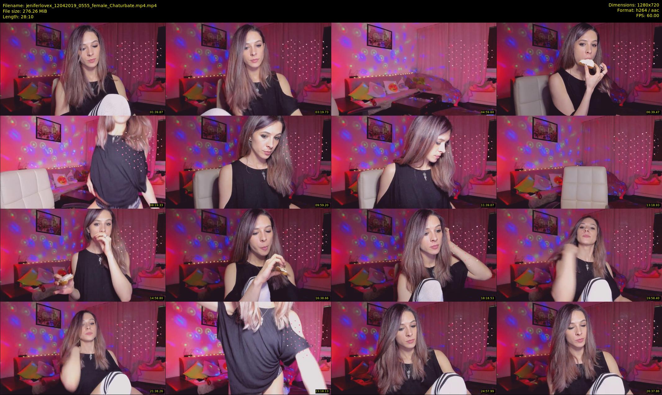 jeniferlovex — 29 minute Chaturbate female cam show recording, 720p, Apr 12, 2019