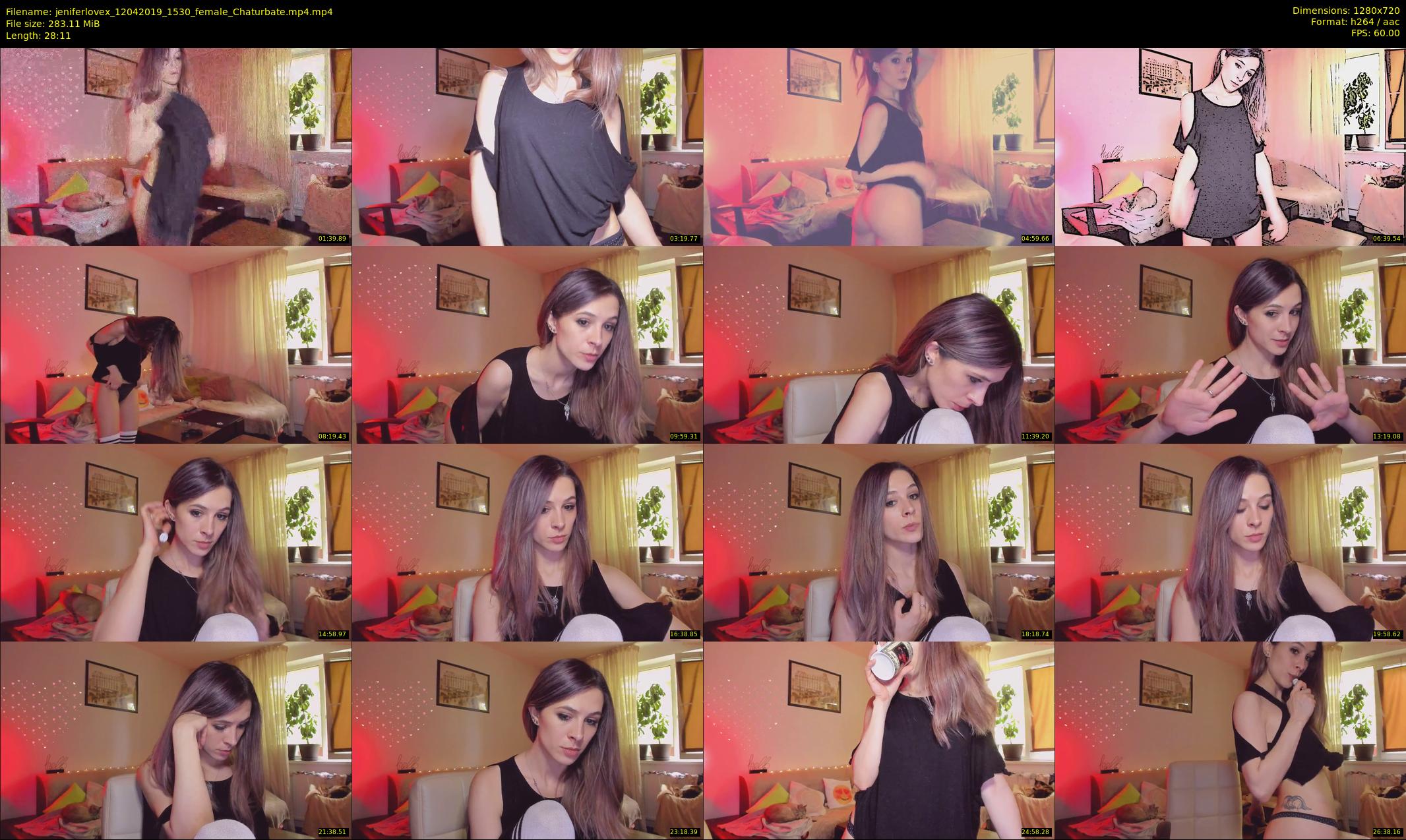 jeniferlovex — 29 minute Chaturbate female cam show recording, 720p, Apr 12, 2019