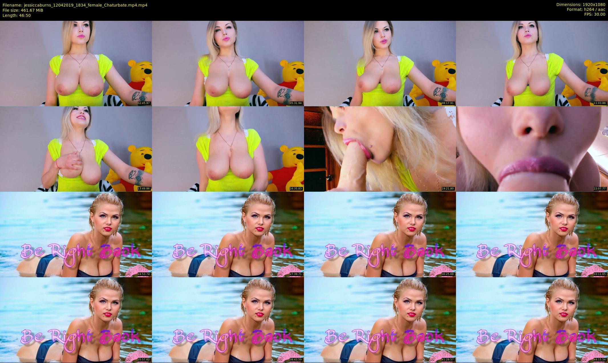 jessiccaburns — 47 minute Chaturbate female cam show recording, 1080p, Apr 12, 2019