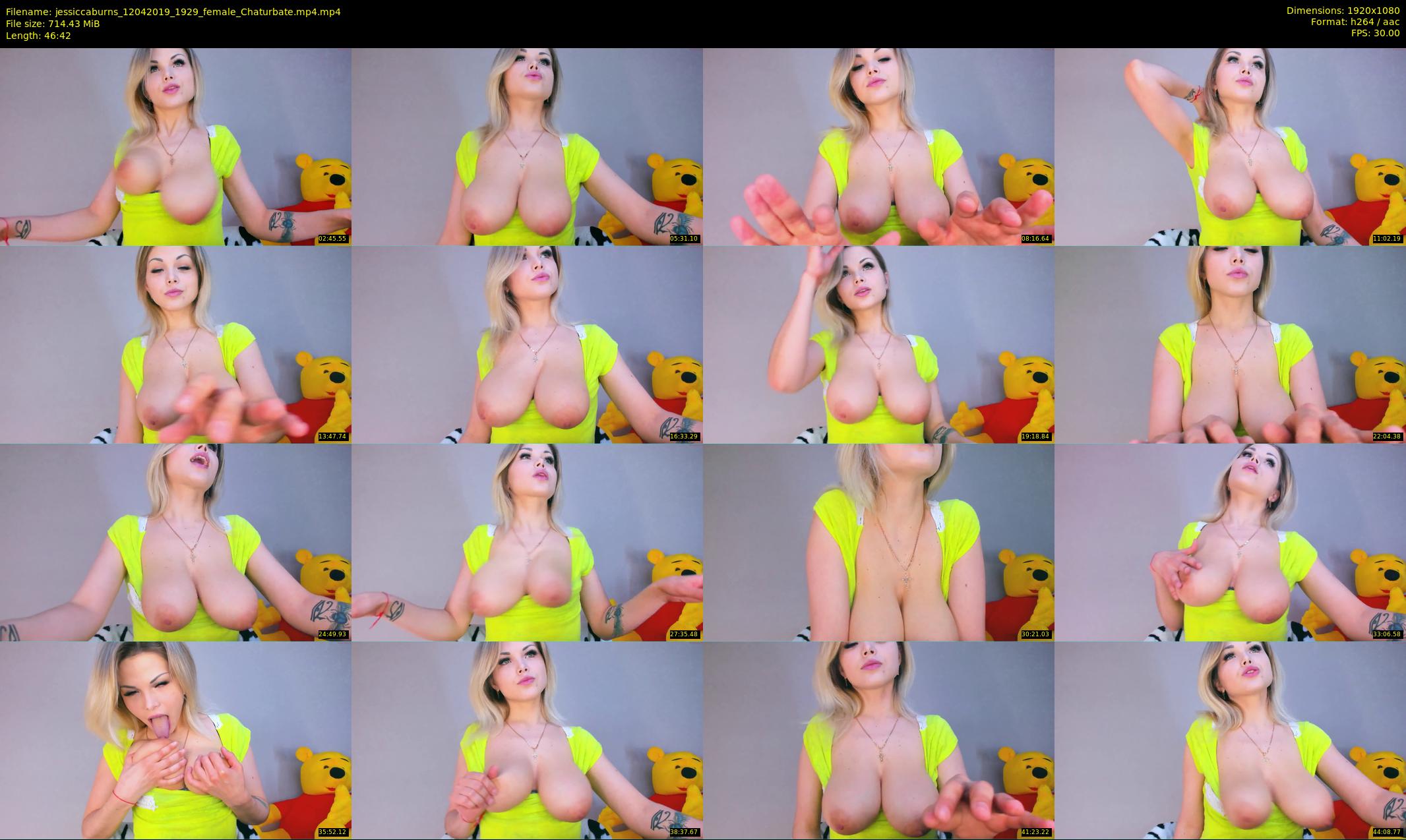 jessiccaburns — 47 minute Chaturbate female cam show recording, 1080p, Apr 12, 2019