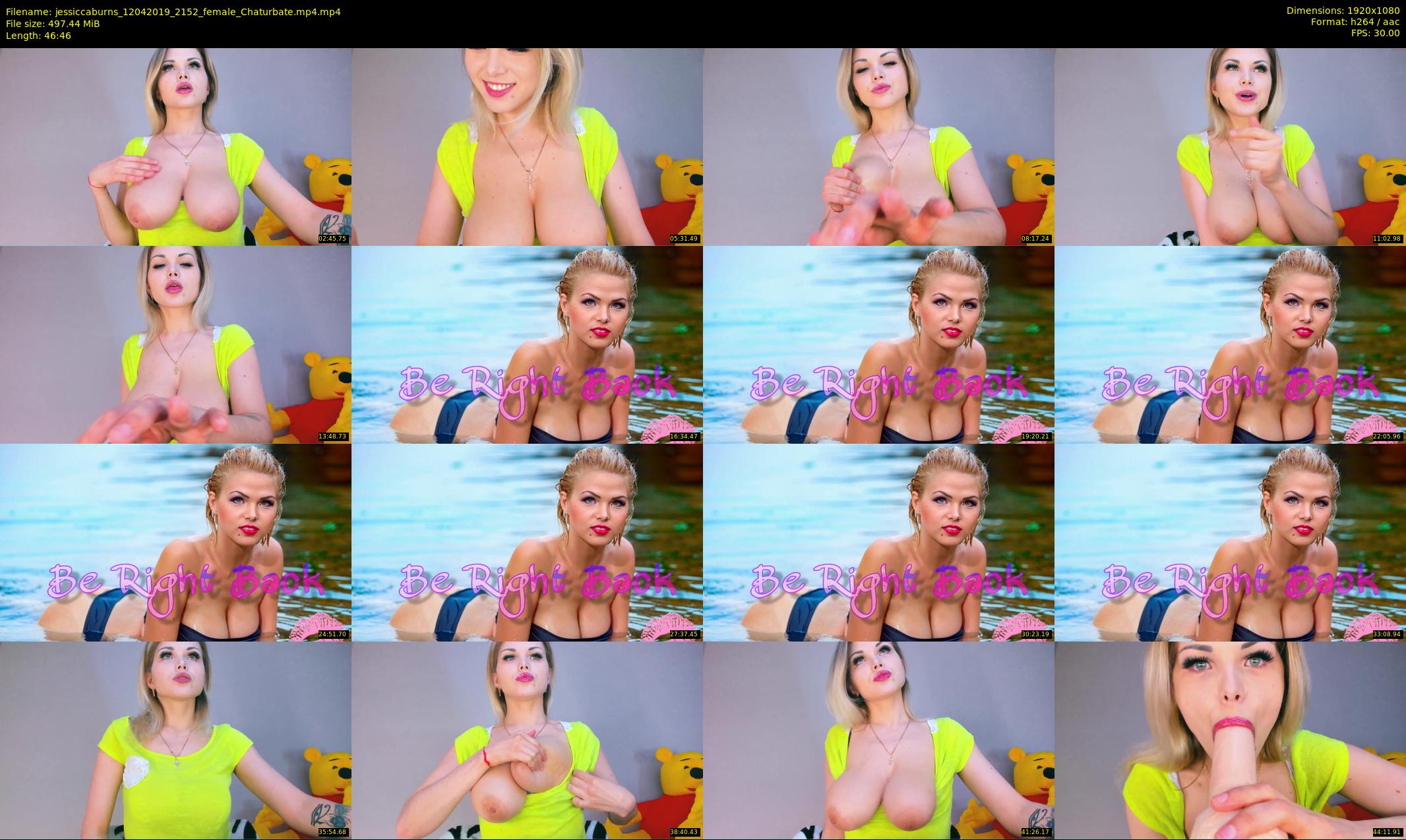 jessiccaburns — 47 minute Chaturbate female cam show recording, 1080p, Apr 12, 2019