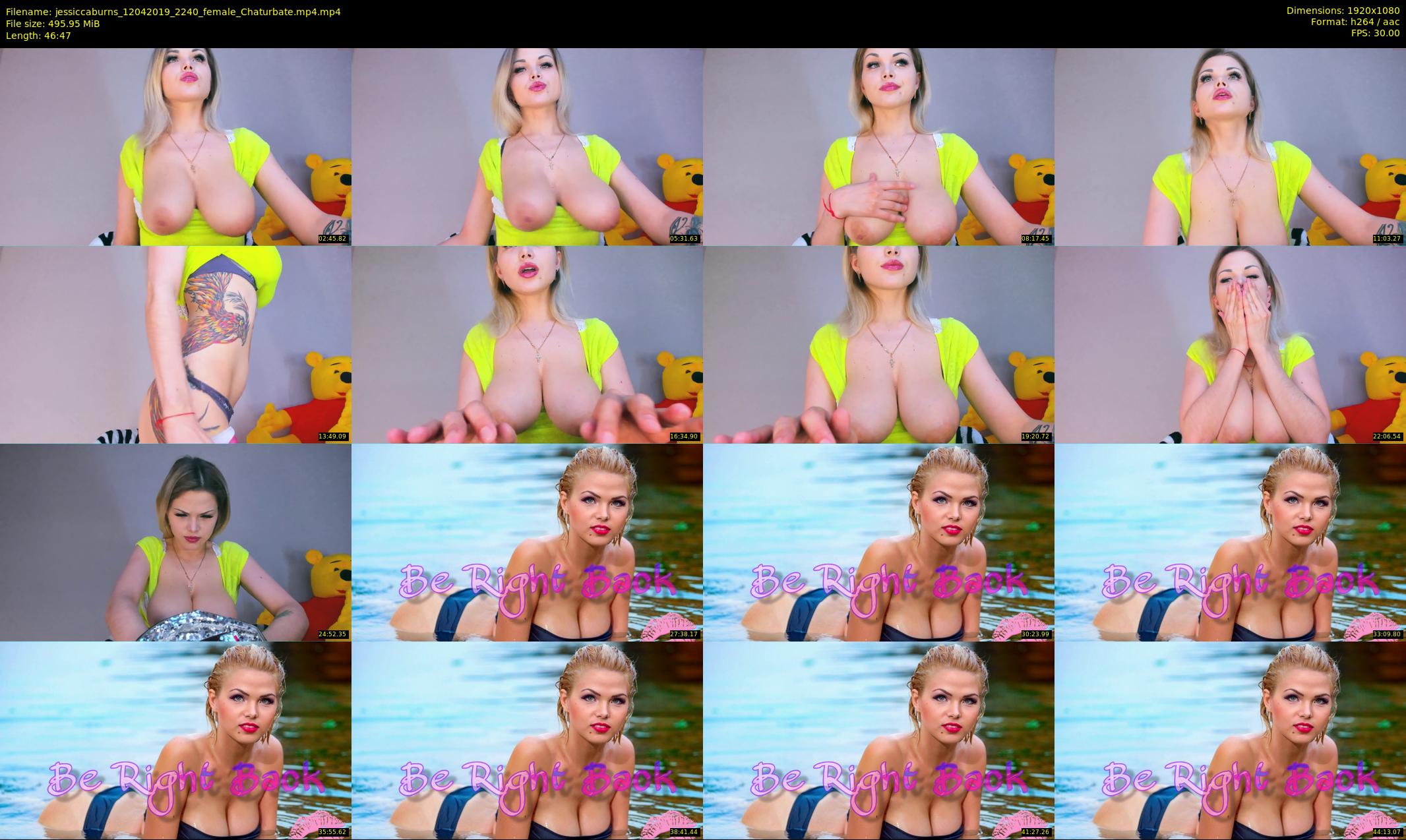 jessiccaburns — 47 minute Chaturbate female cam show recording, 1080p, Apr 12, 2019