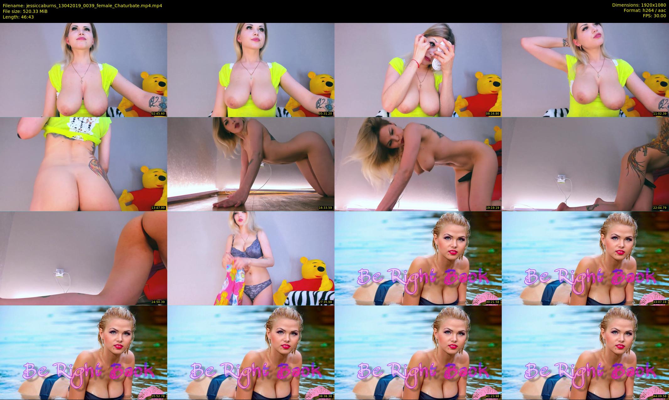 jessiccaburns — 47 minute Chaturbate female cam show recording, 1080p, Apr 13, 2019
