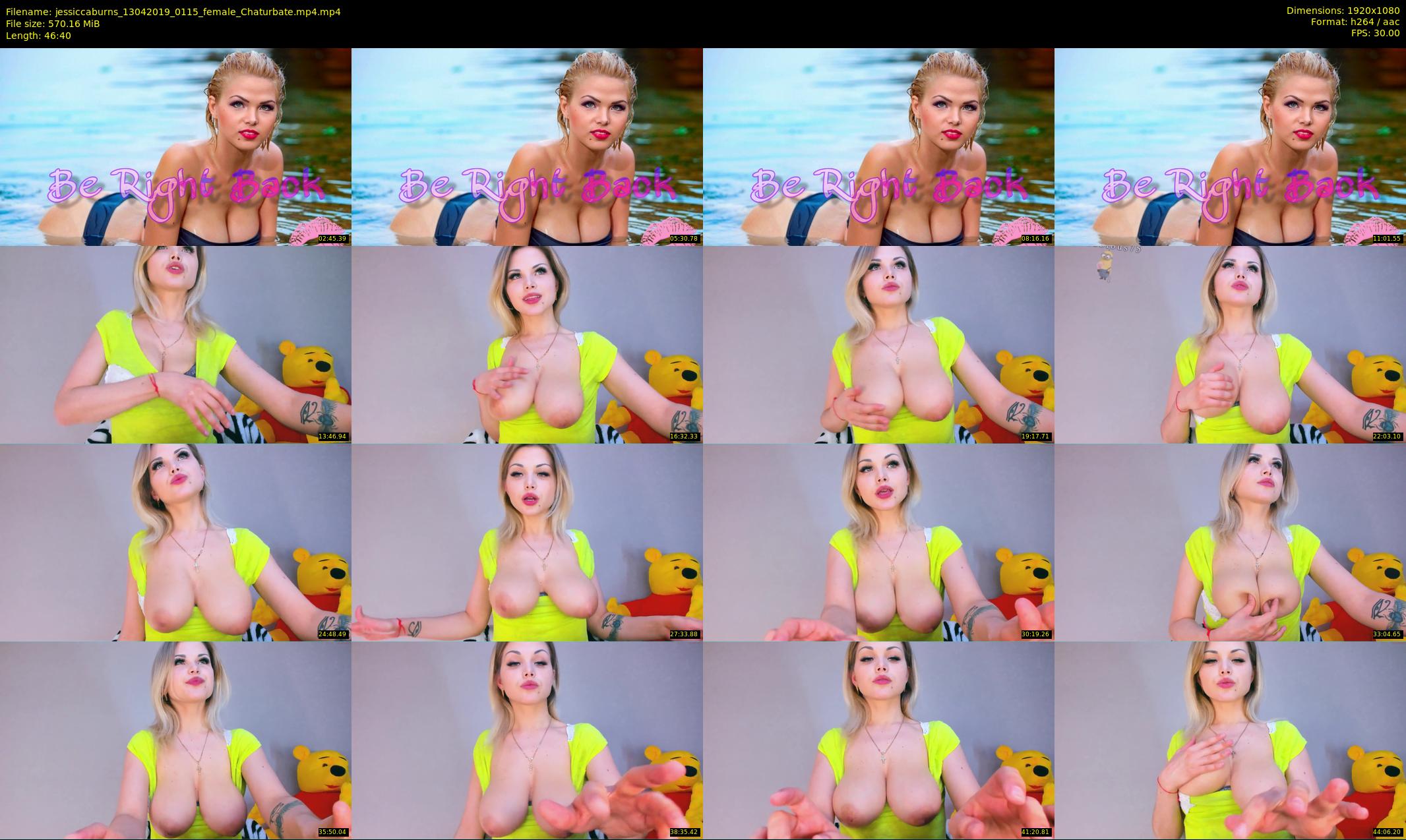 jessiccaburns — 47 minute Chaturbate female cam show recording, 1080p, Apr 13, 2019