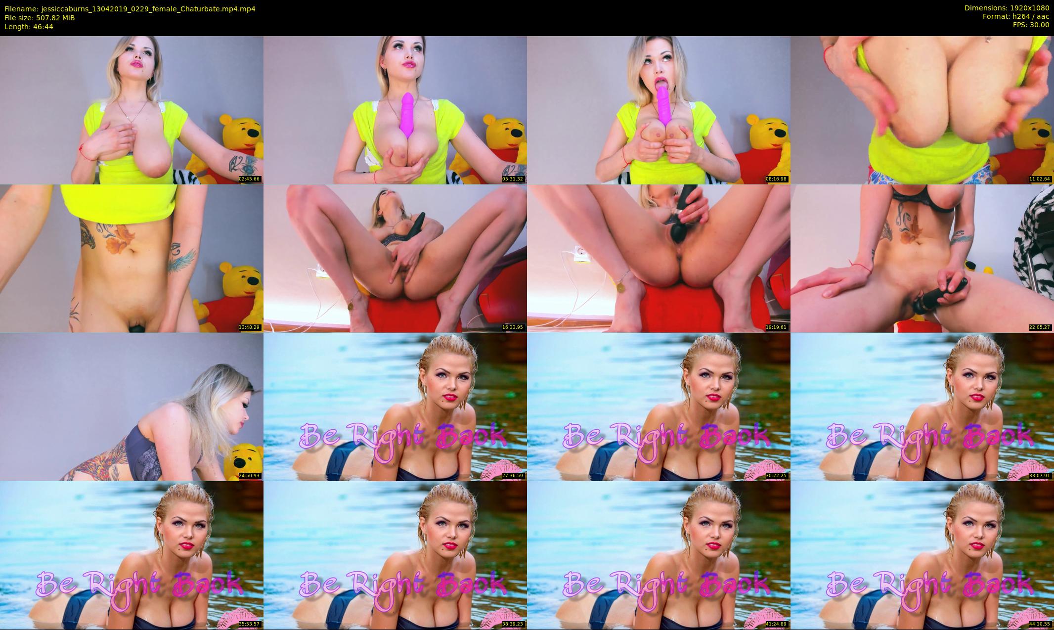 jessiccaburns — 47 minute Chaturbate female cam show recording, 1080p, Apr 13, 2019