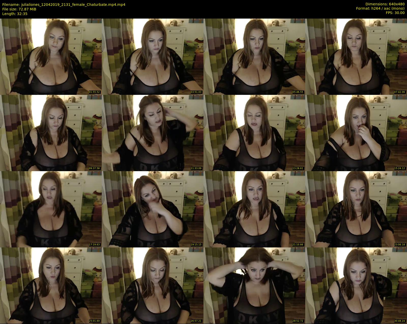julialiones — 33 minute Chaturbate female cam show recording, 480p, Apr 12, 2019