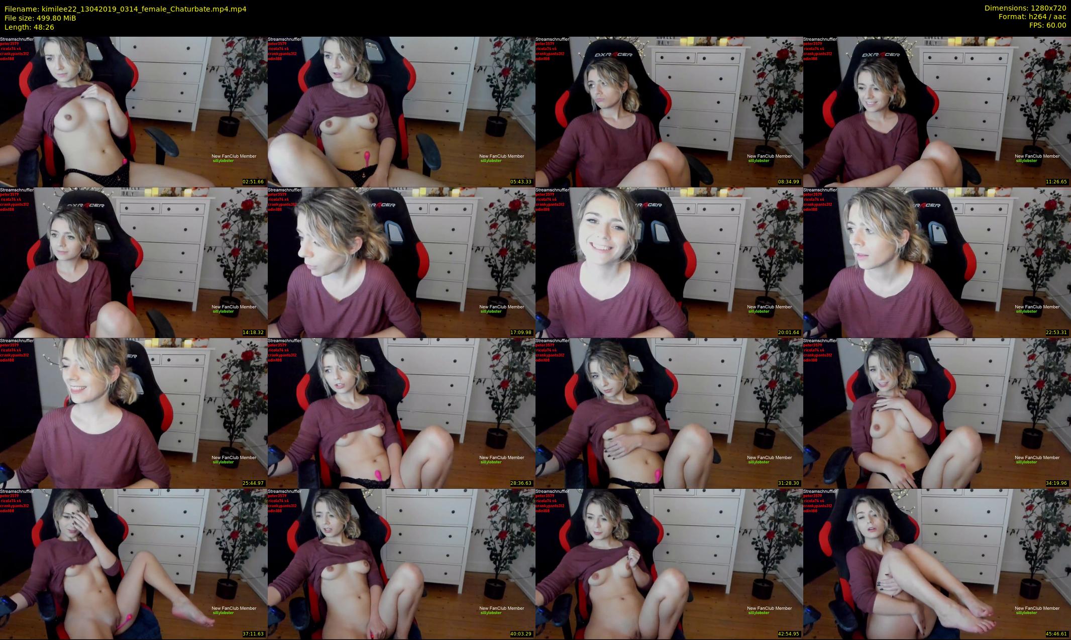kimilee22 — 49 minute Chaturbate female cam show recording, 720p, Apr 13, 2019
