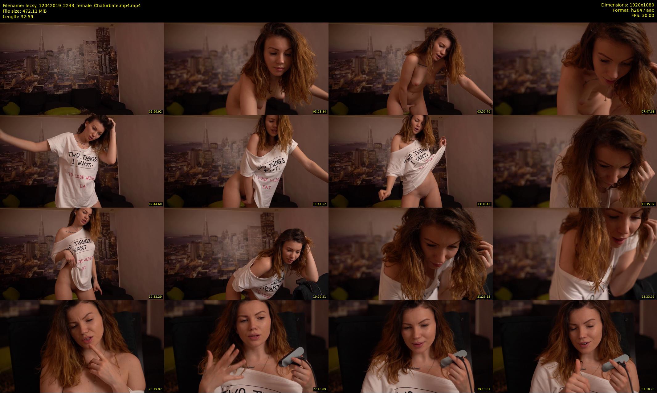 lecsy — 33 minute Chaturbate female cam show recording, 1080p, Apr 12, 2019