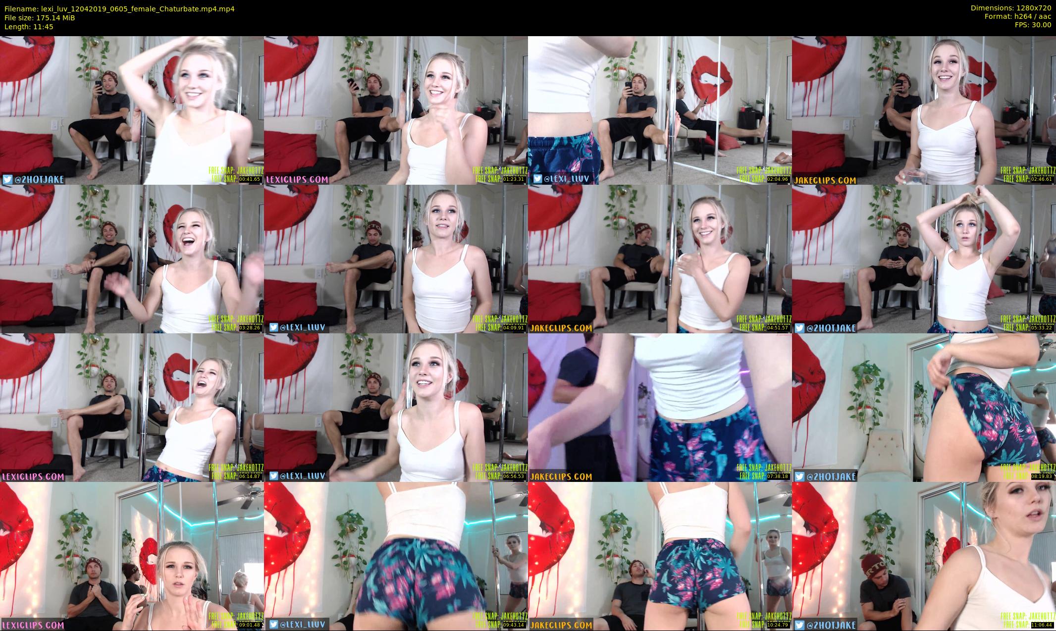 lexi_luv — 12 minute Chaturbate female cam show recording, 720p, Apr 12, 2019