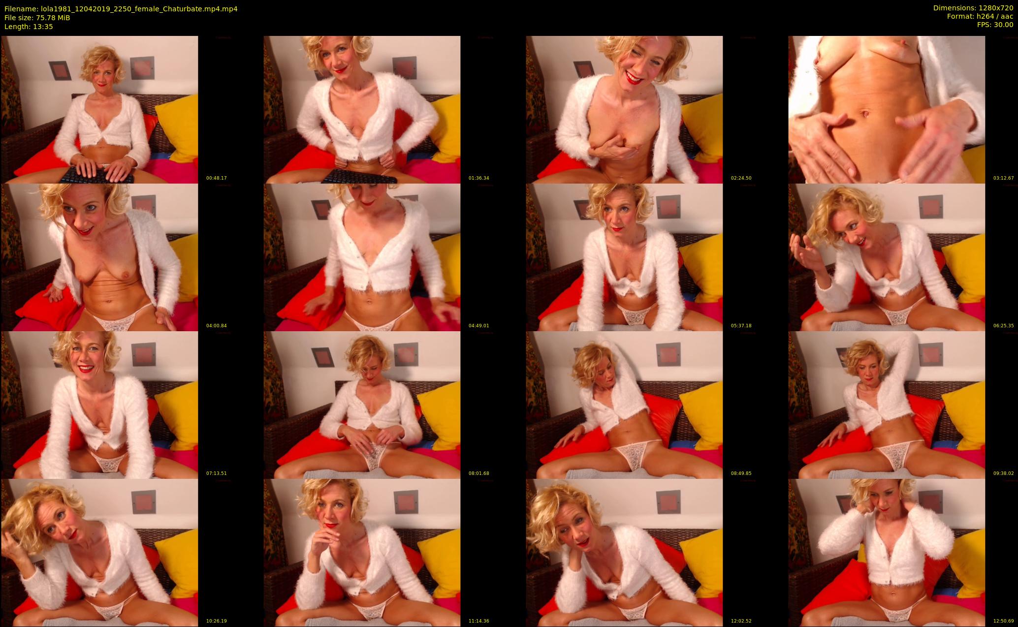 lola1981 — 14 minute Chaturbate female cam show recording, 720p, Apr 12, 2019