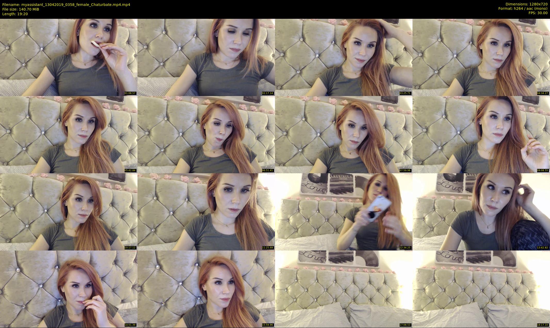 myassistant — 20 minute Chaturbate female cam show recording, 720p, Apr 13, 2019
