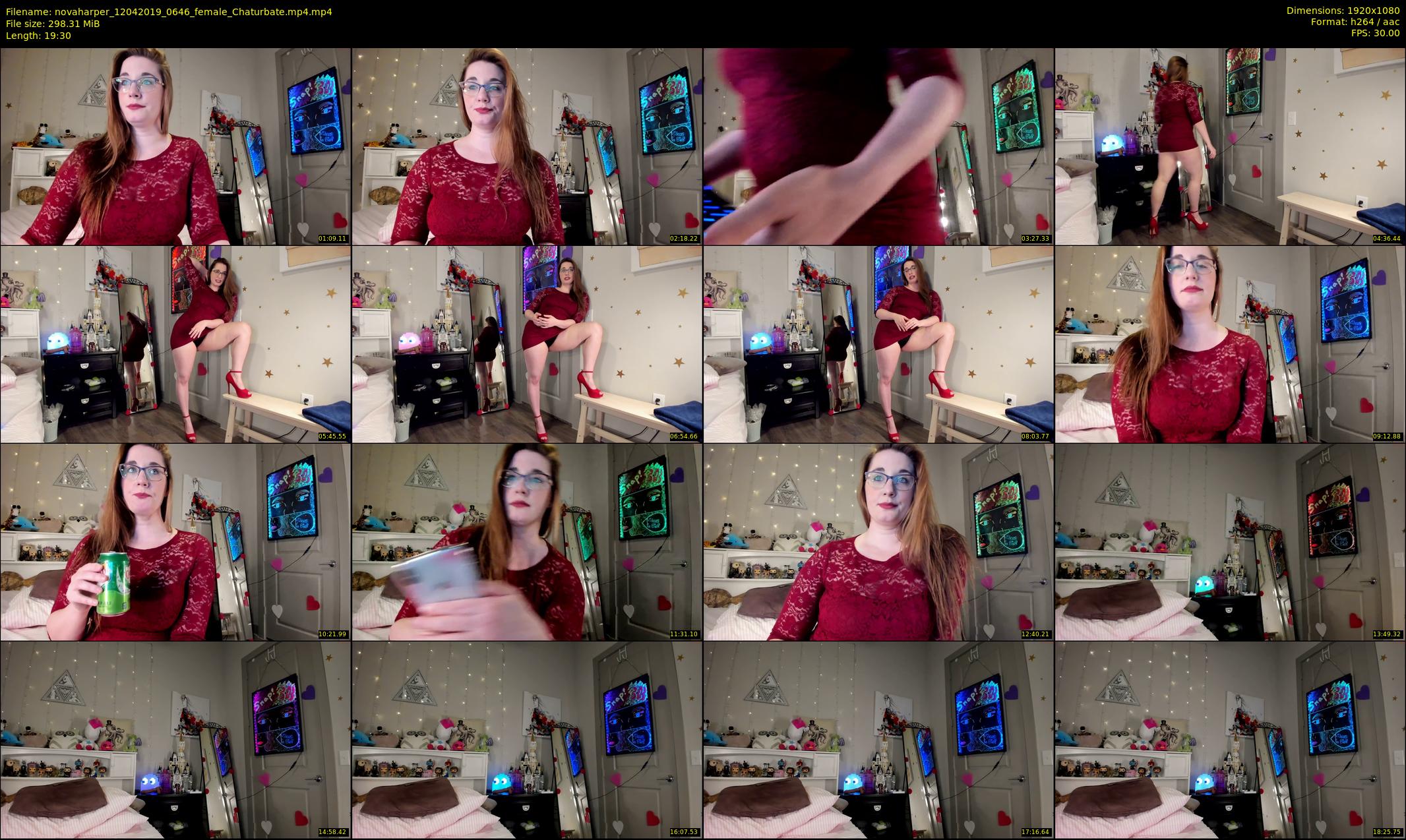 novaharper — 20 minute Chaturbate female cam show recording, 1080p, Apr 12, 2019