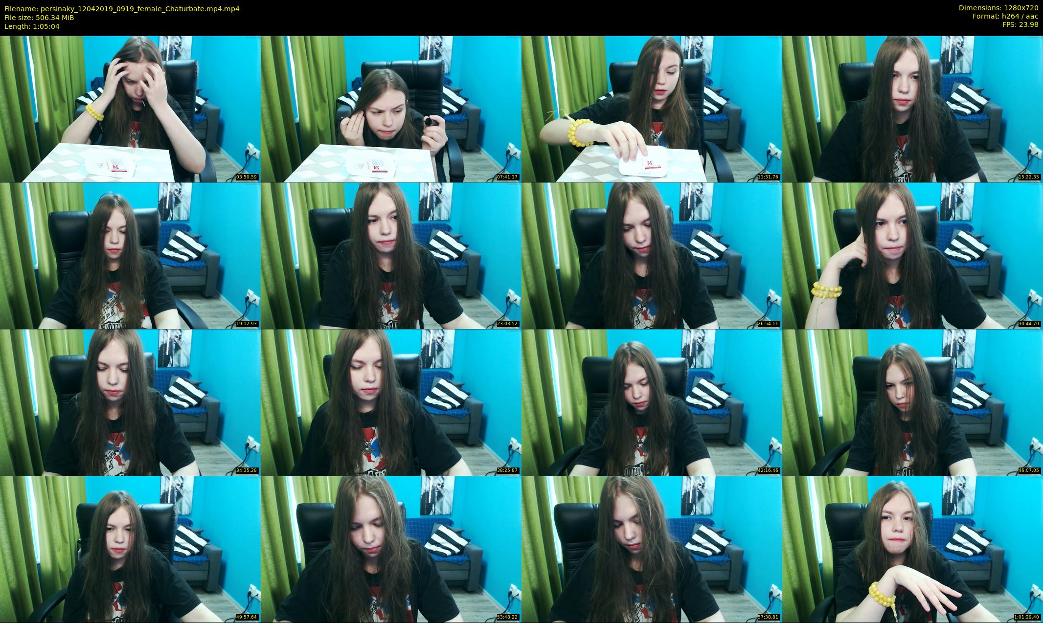 persinaky — 66 minute Chaturbate female cam show recording, 720p, Apr 12, 2019