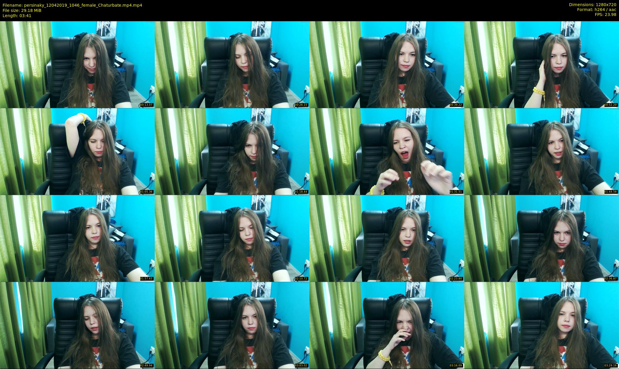 persinaky — 4 minute Chaturbate female cam show recording, 720p, Apr 12, 2019
