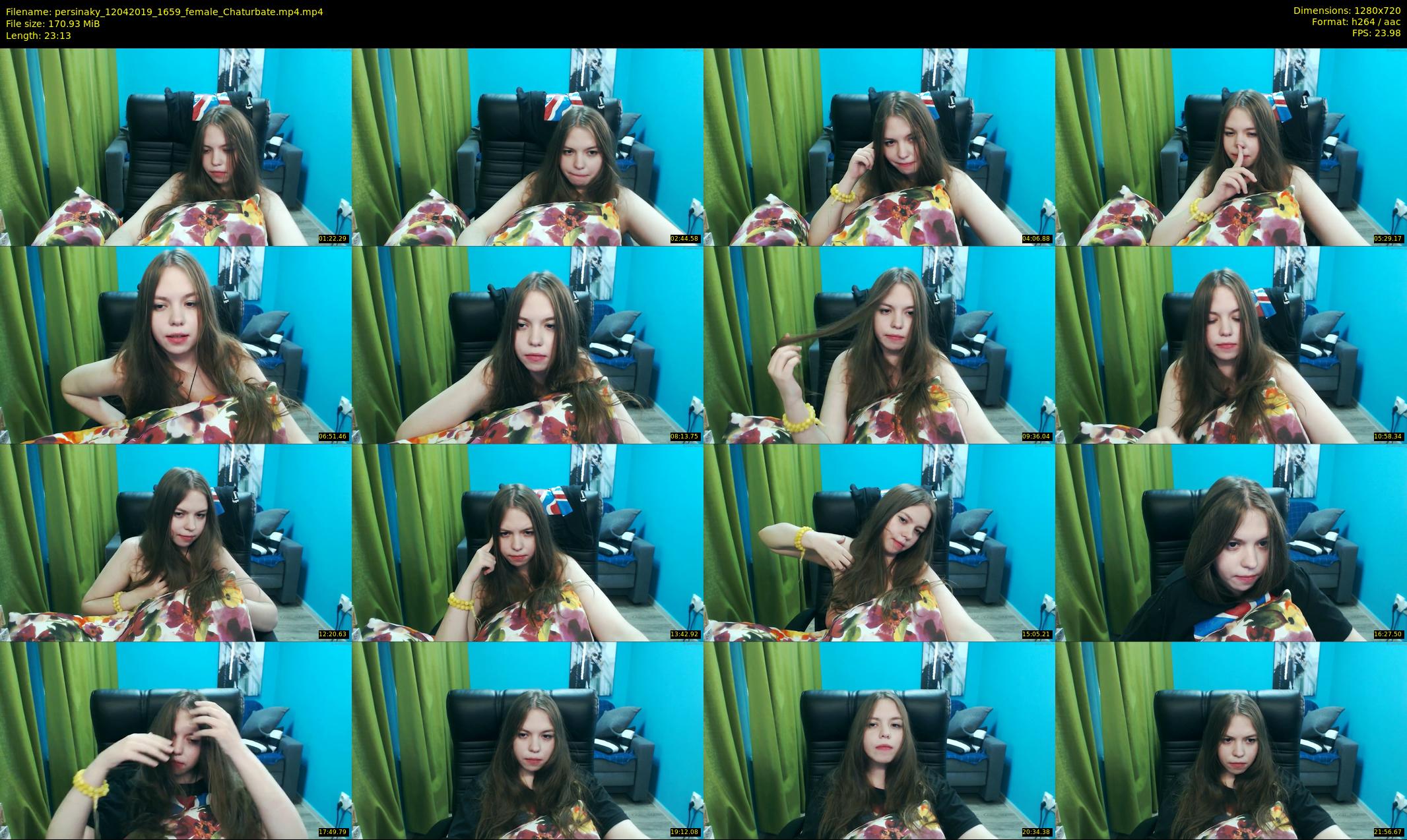 persinaky — 24 minute Chaturbate female cam show recording, 720p, Apr 12, 2019
