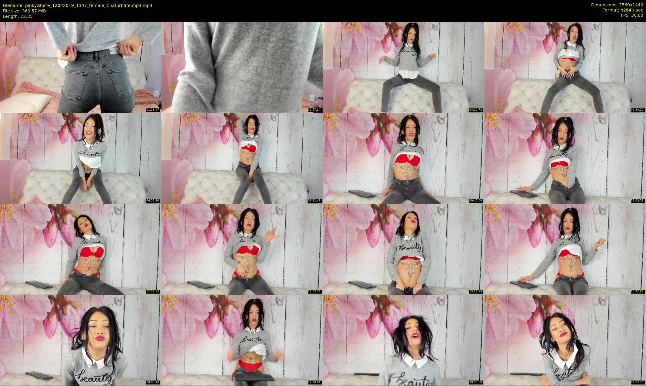 pinkyishere — 24 minute Chaturbate female cam show recording, 1080p, Apr 12, 2019