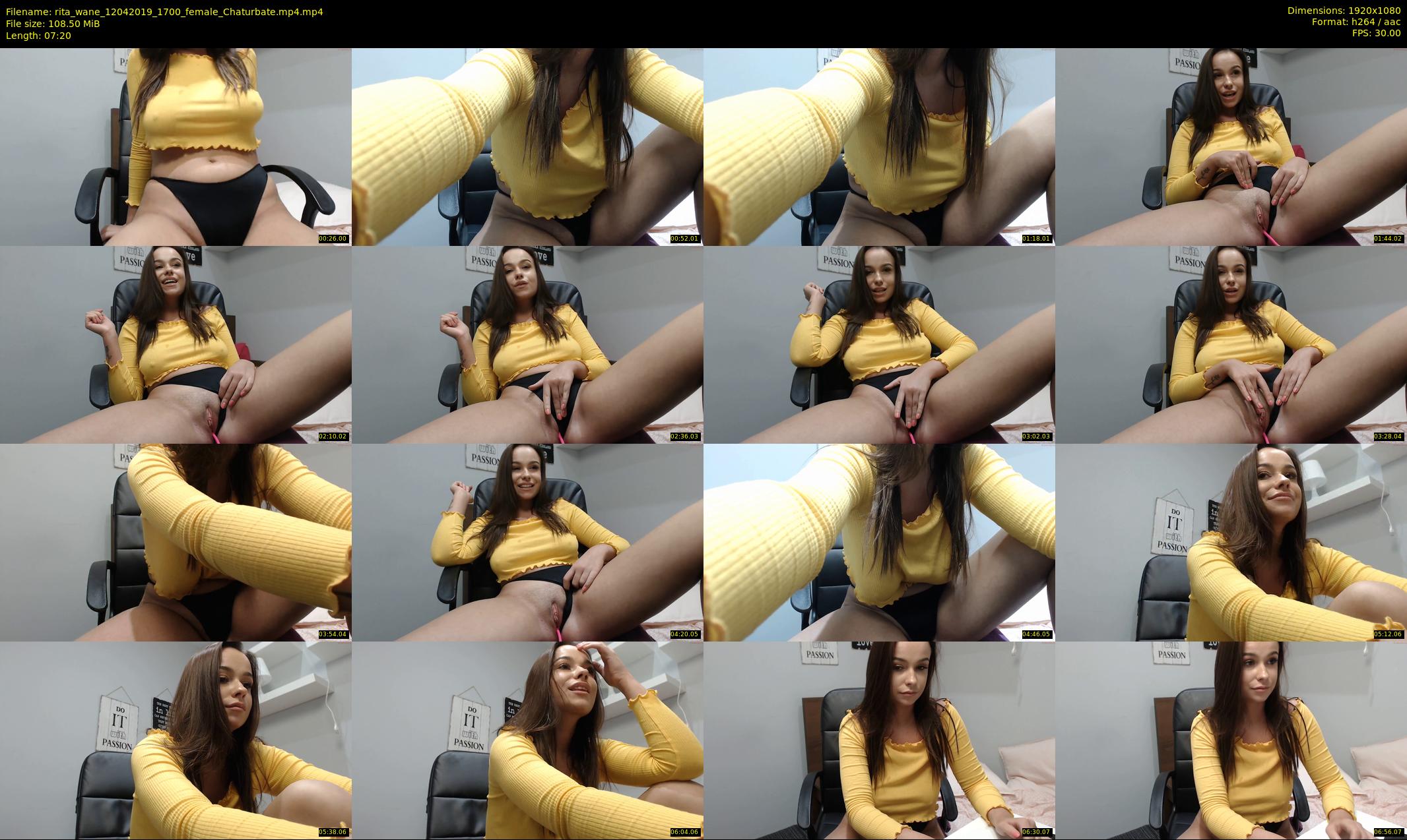 rita_wane — 8 minute Chaturbate female cam show recording, 1080p, Apr 12, 2019
