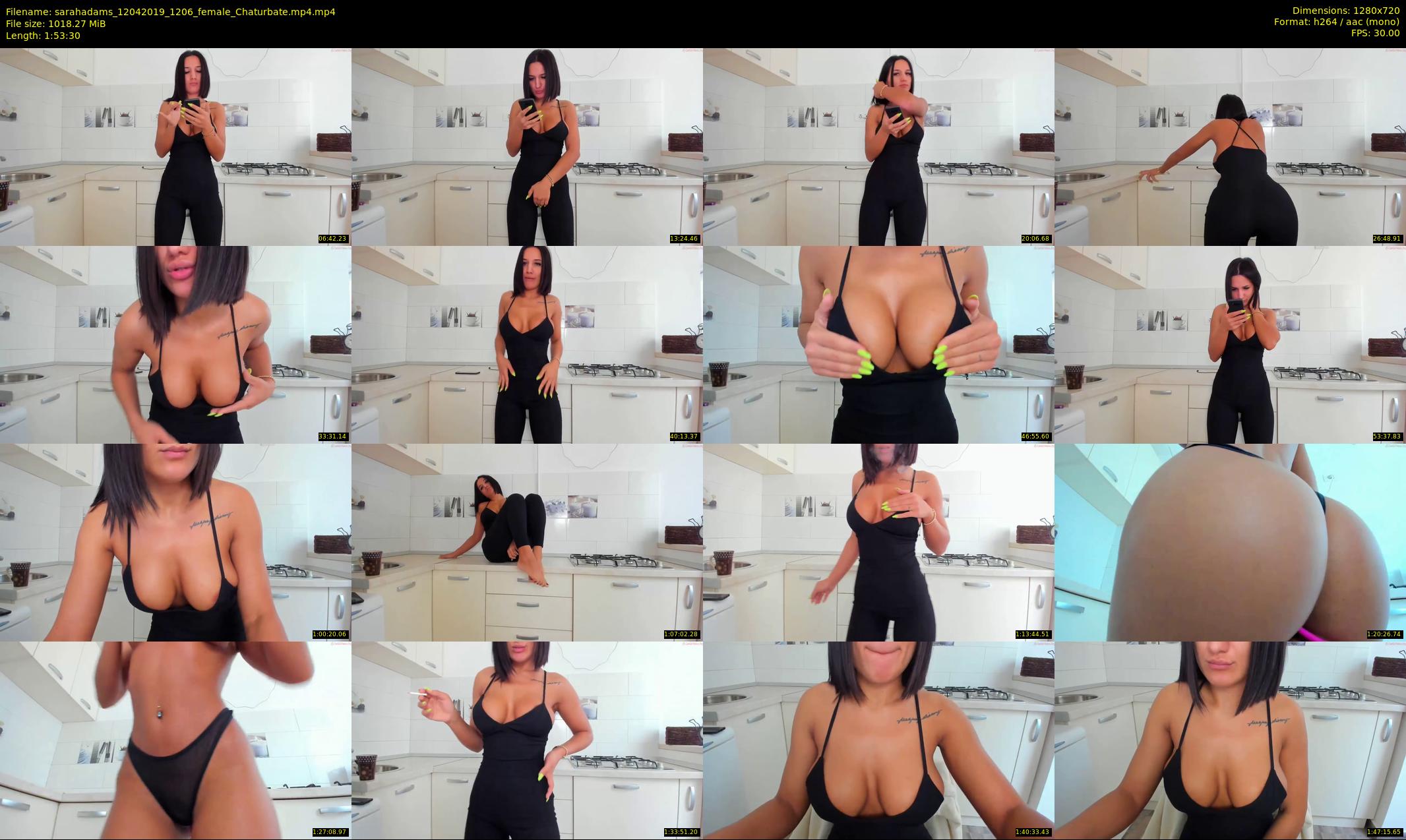 sarahadams — 114 minute Chaturbate female cam show recording, 720p, Apr 12, 2019