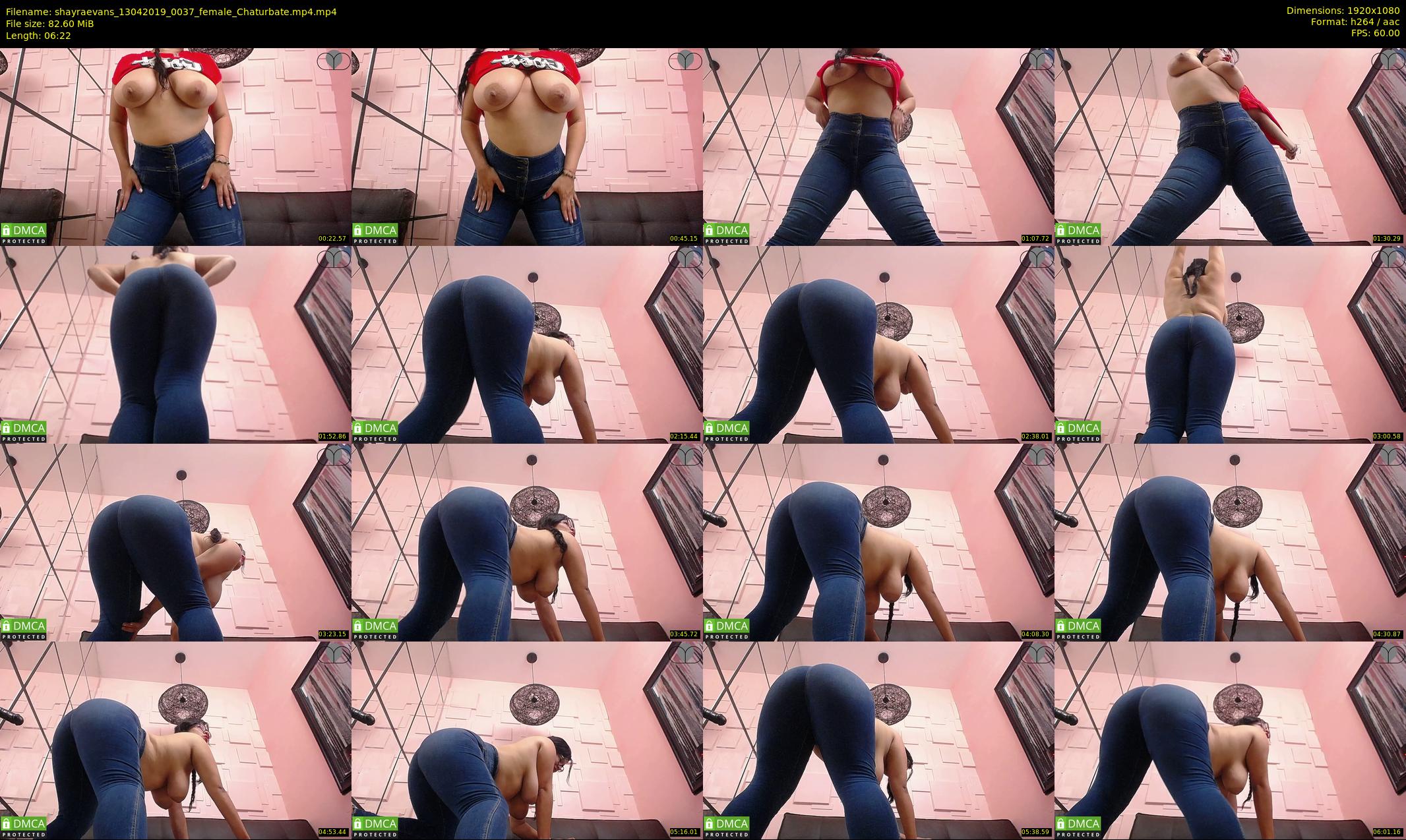 shayraevans — 7 minute Chaturbate female cam show recording, 1080p, Apr 13, 2019